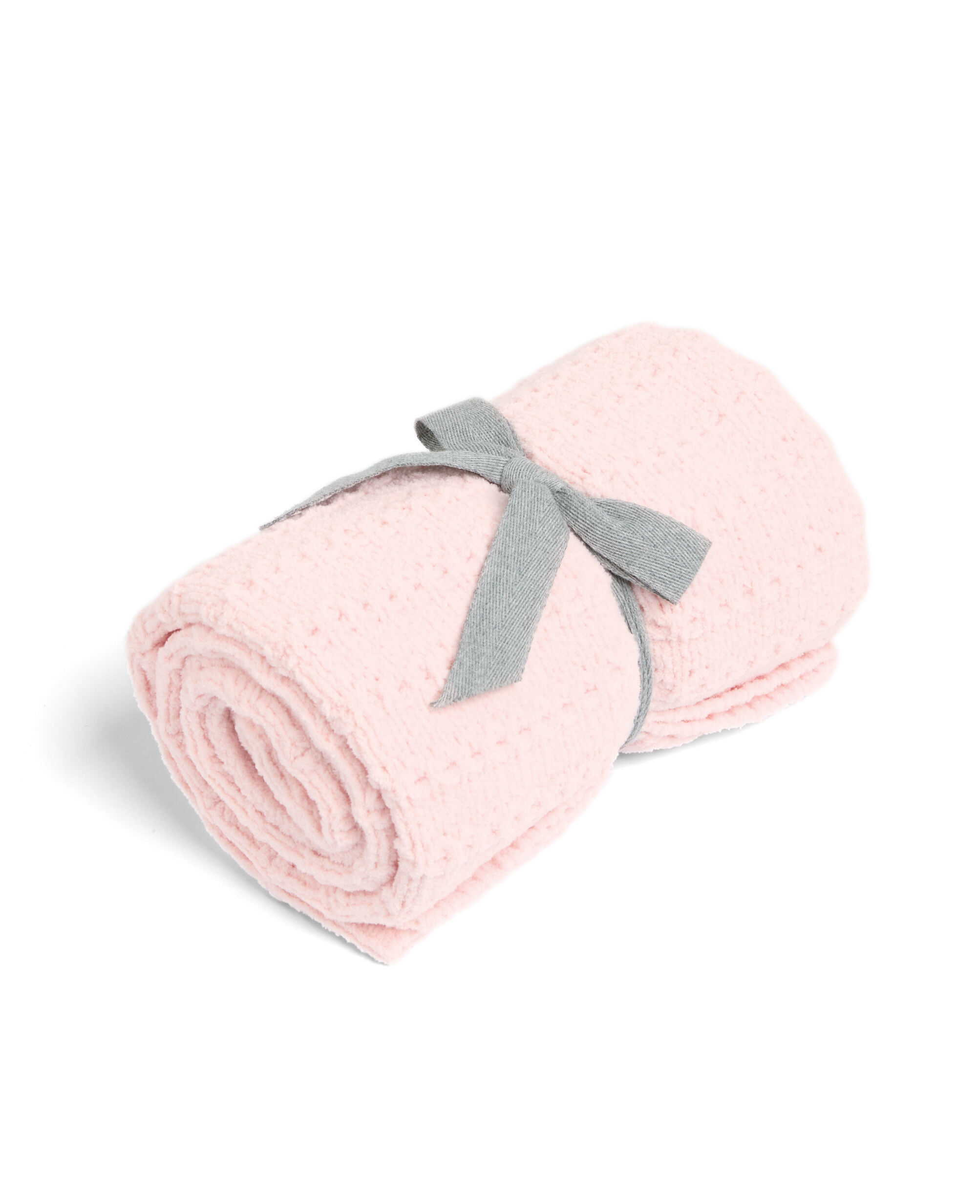 Chenille Blanket - Pink Stripe image number 1