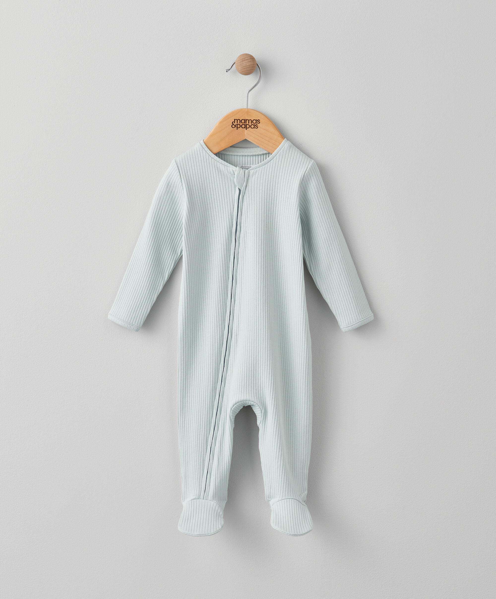 Basics Blue Rib Zip All In One image number 1