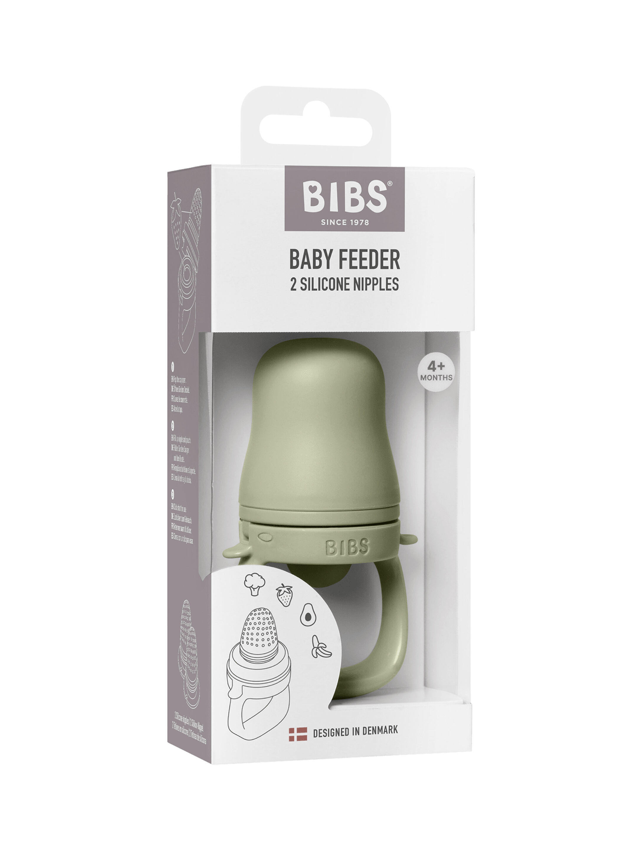 BIBS Baby Feeder with 2 Nipples Sage image number 3