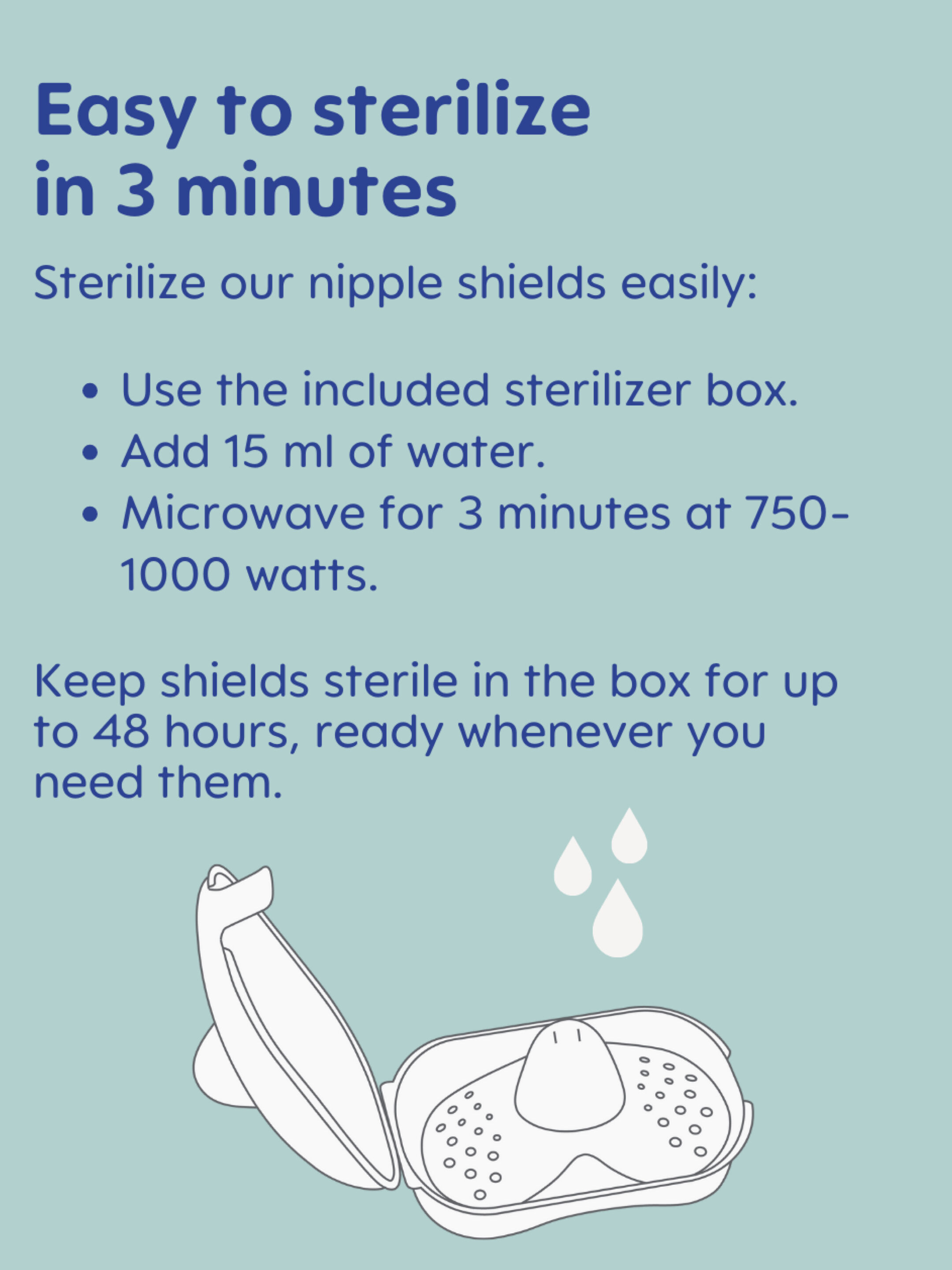 Mam Baby Nipple Shield  Breastfeeding - 0 M+ | Clear  Clear  - Size- L | Pack of 3 image number 5