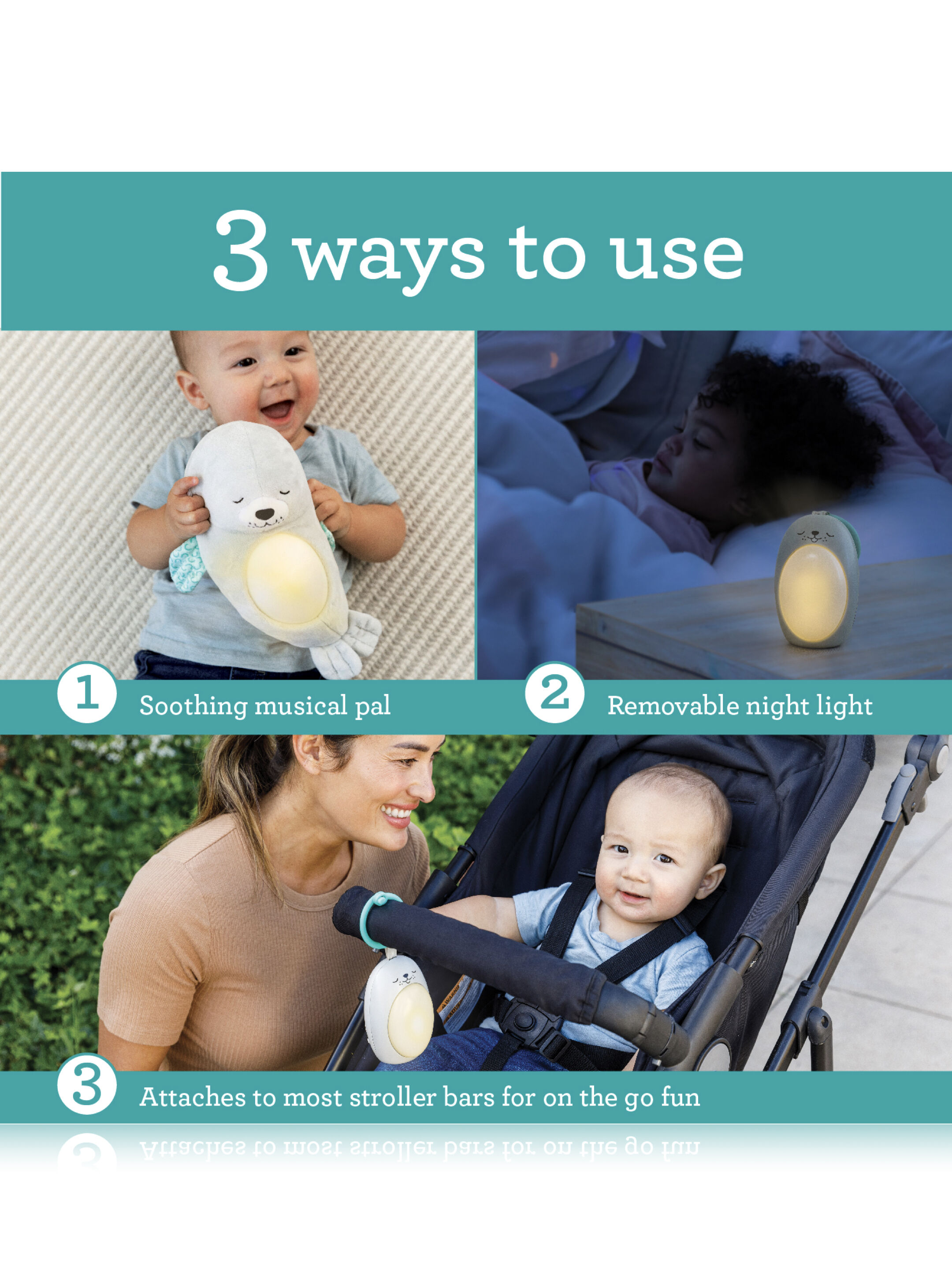 Infantino Snuggle Pal Sounds & Lights Soother image number 4