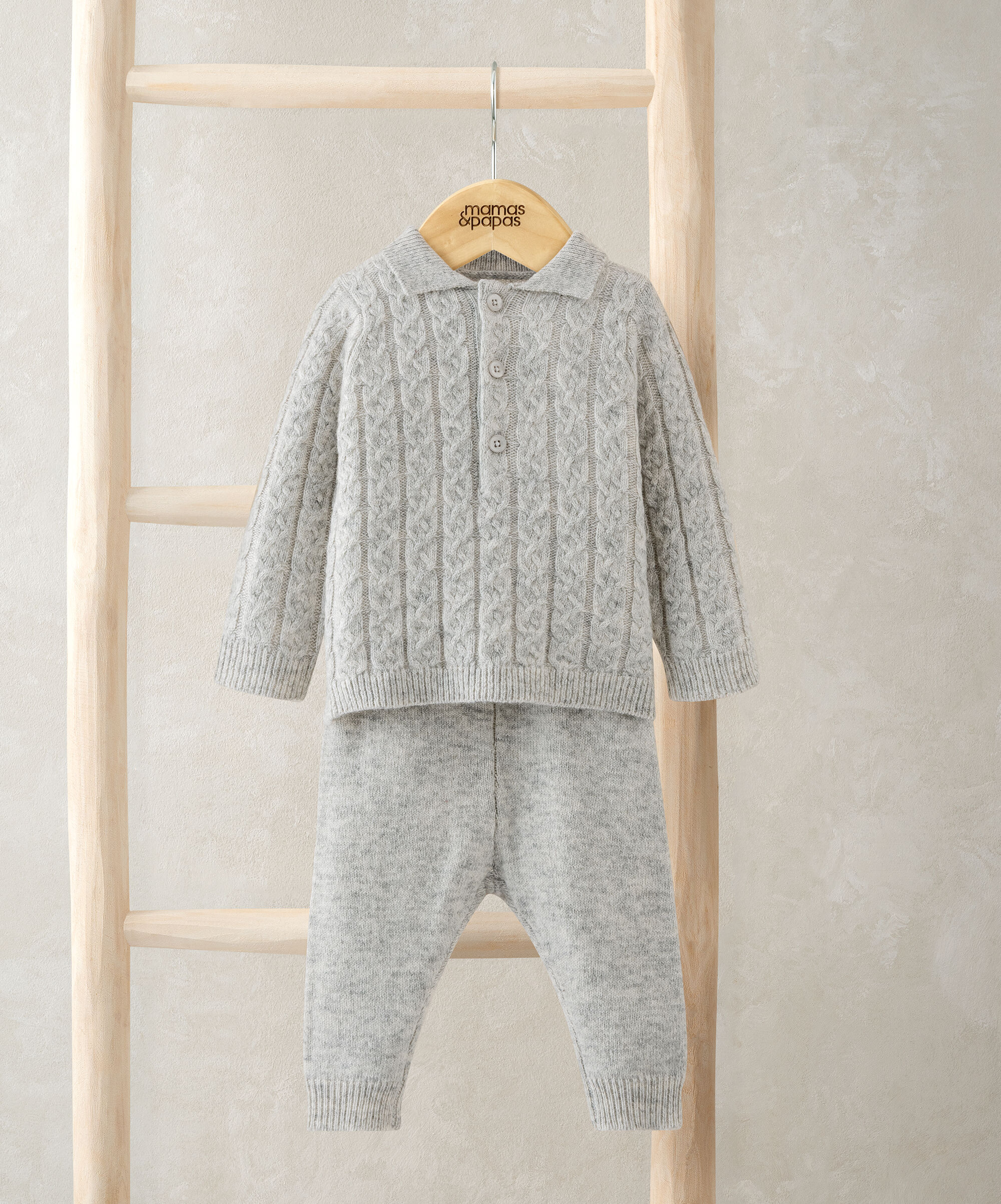 Cable Knit Jumper & Trouser Outfit Set image number 1