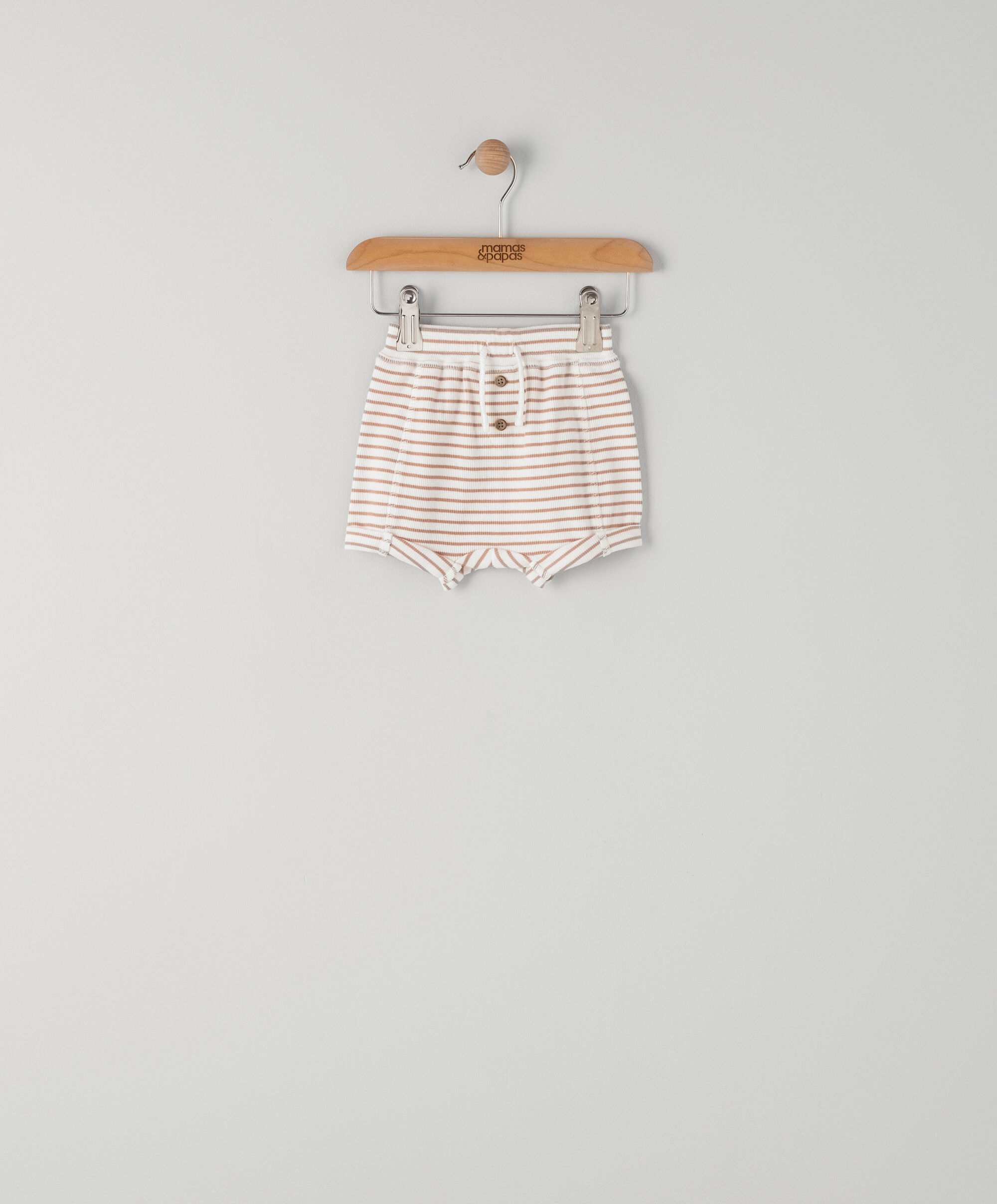 Striped Seam Detail Shorts image number 1