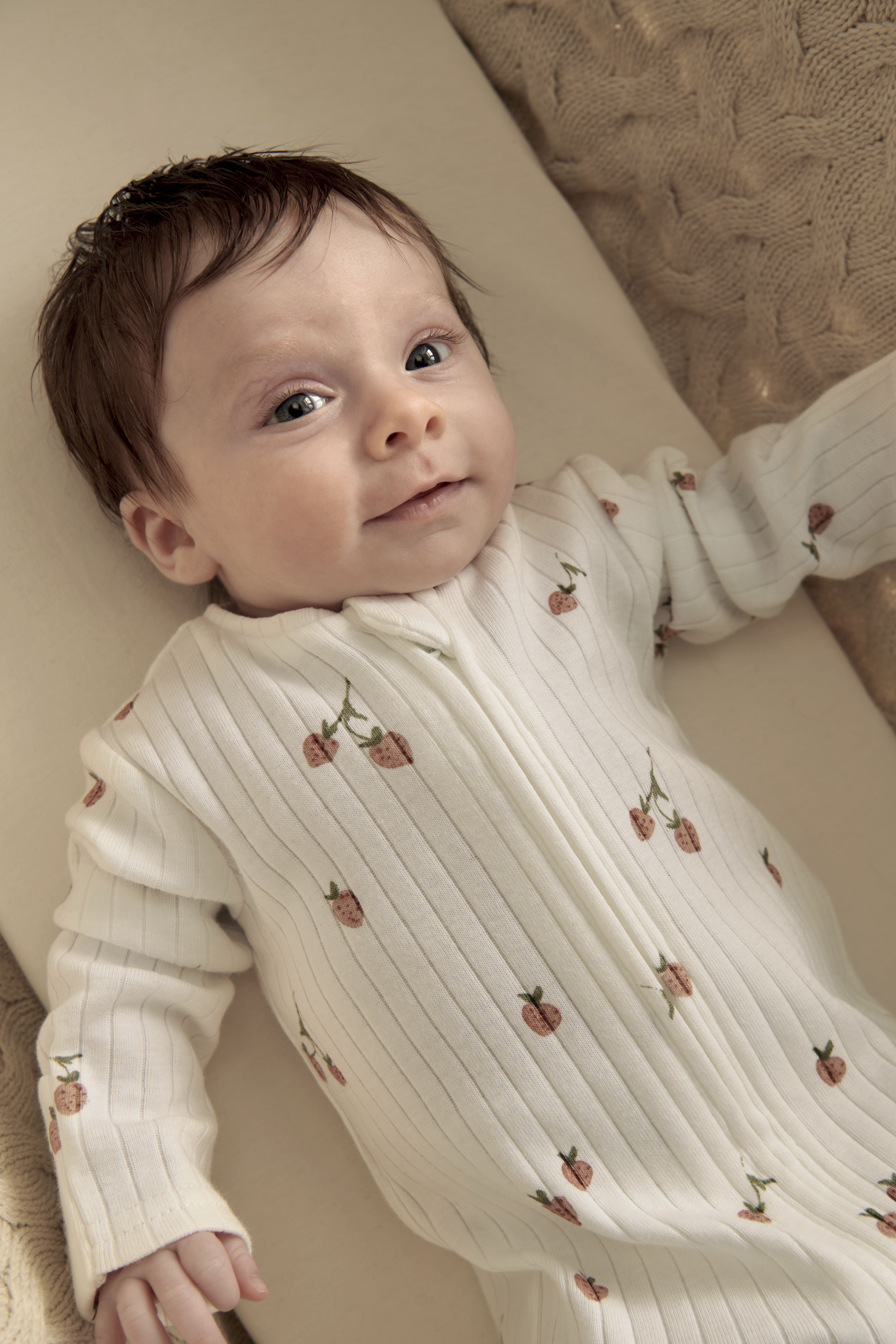 Strawberry Zip Sleepsuit image number 1