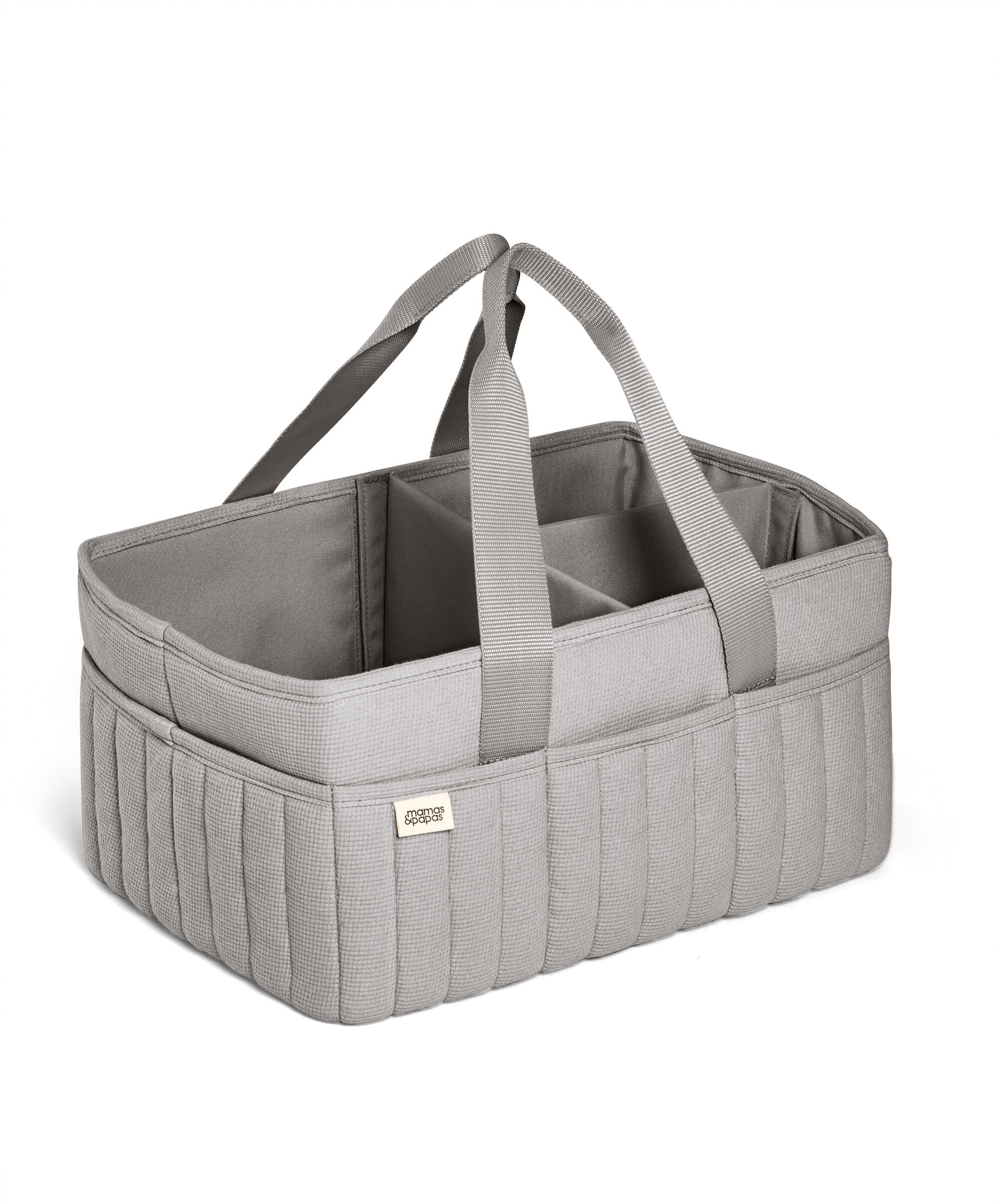 Nappy Caddy - Soft Grey Waffle image number 1