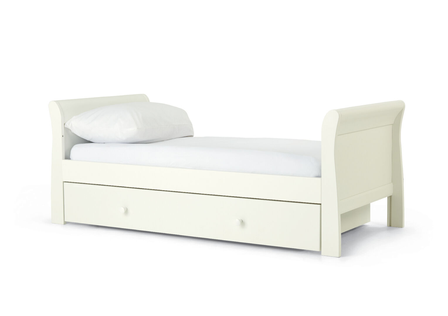 Mia 2 Piece Cotbed with Dresser Changer Set - White image number 4