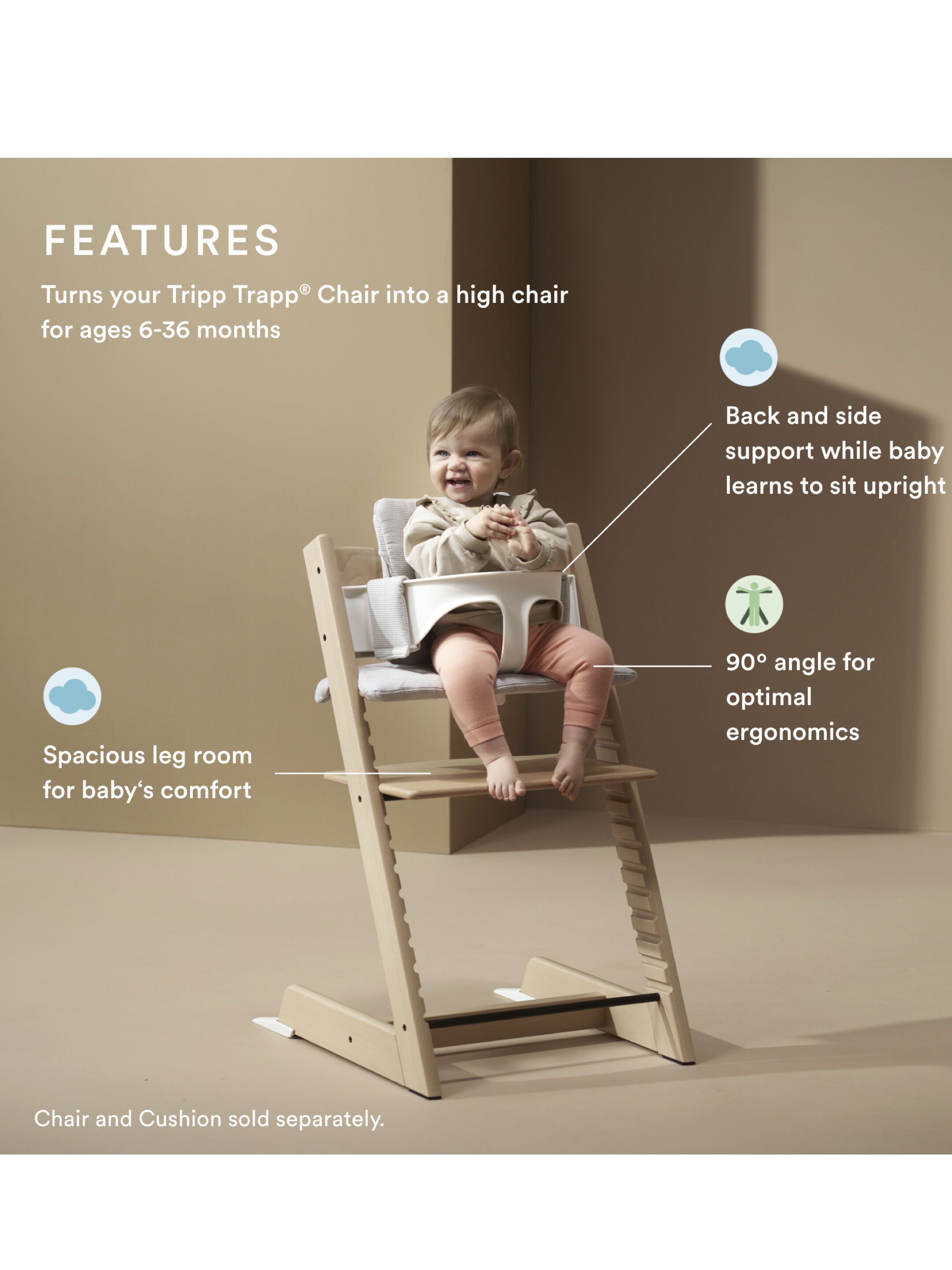 Stokke Tripp Trapp Baby Set V2 - Fjord Blue image number 3