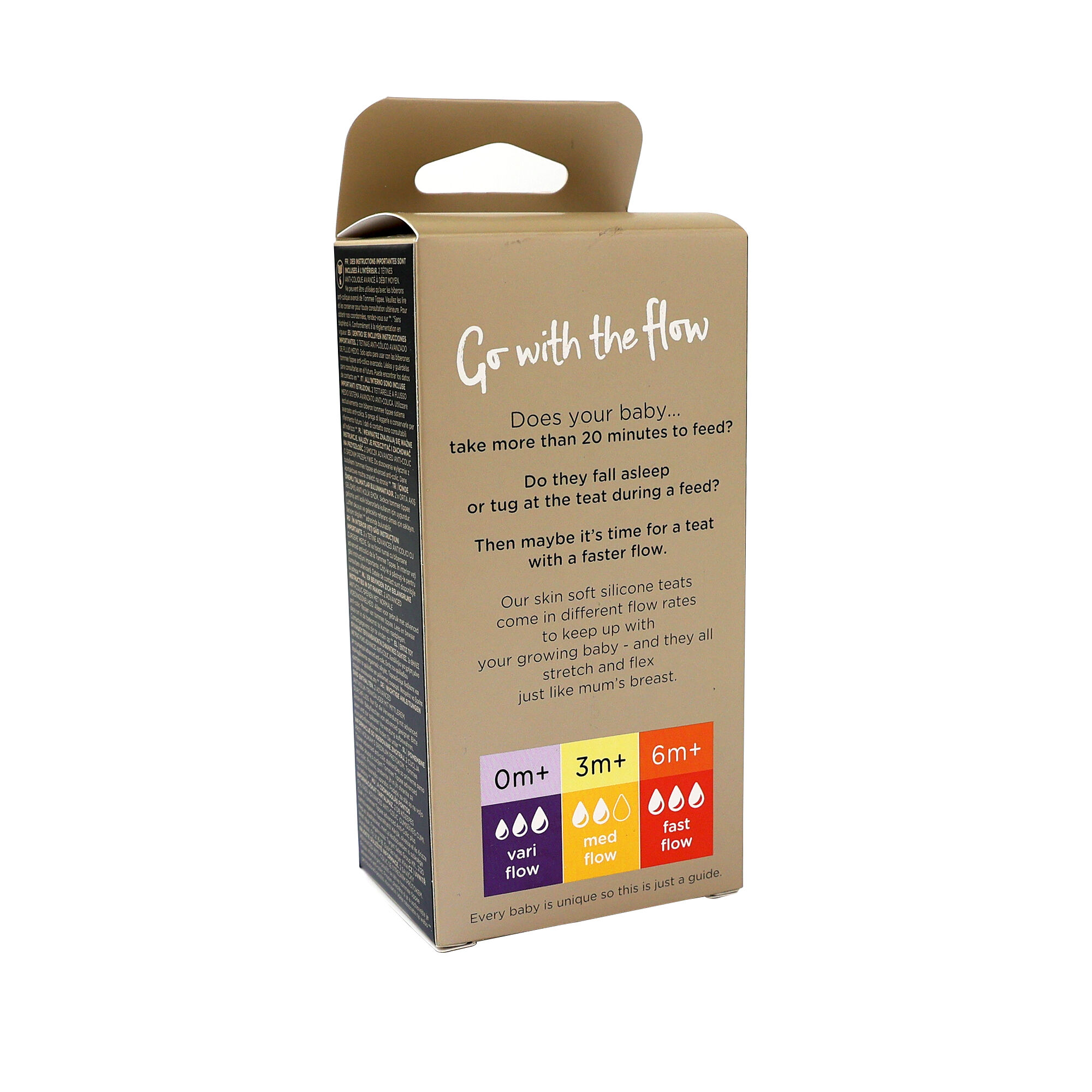 Tommee Tippee Closer To Nature Advanced Anti-Colic 2 Medium Flow Teats 3 Months + image number 4