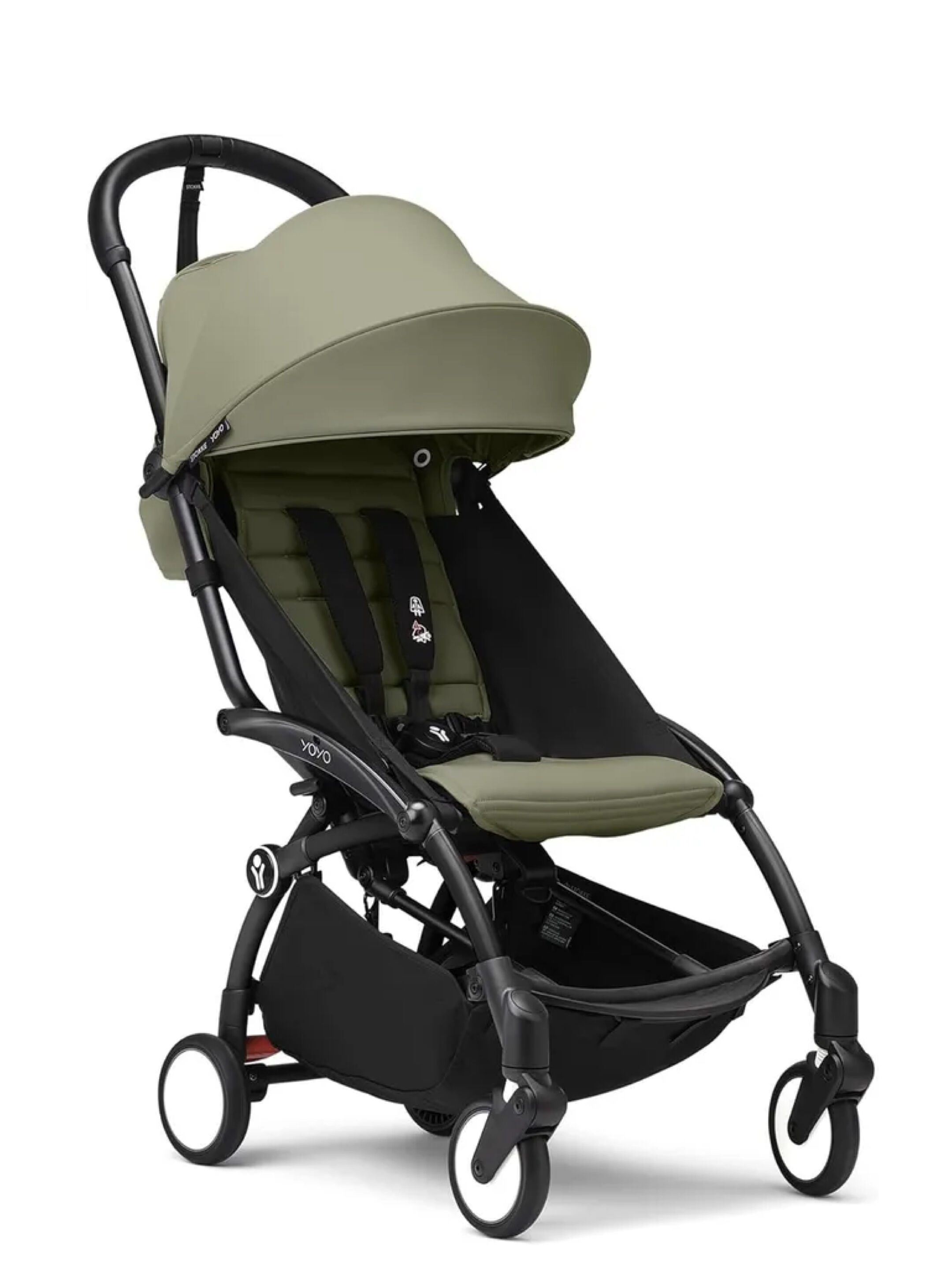 Stokke YOYO3 Black Frame with 6+ Color Pack Aqua (2 Pieces)