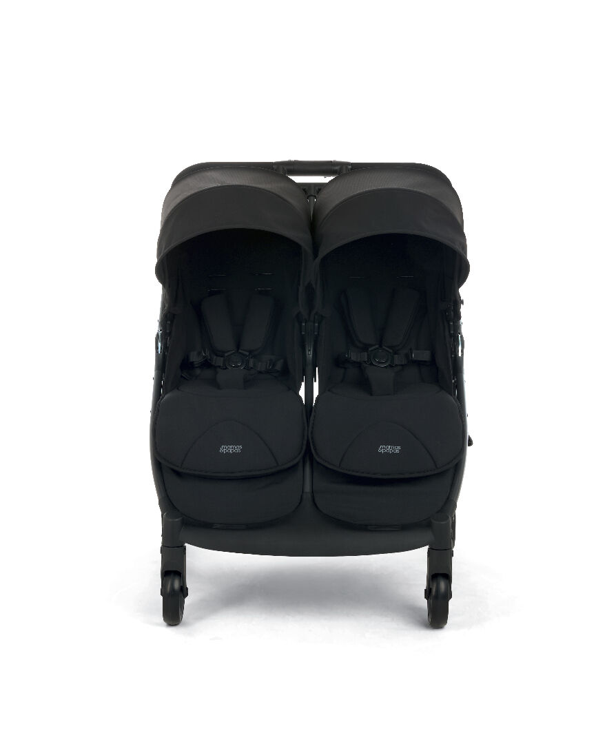 Armadillo Twin Folding Pushchair - Black image number 4