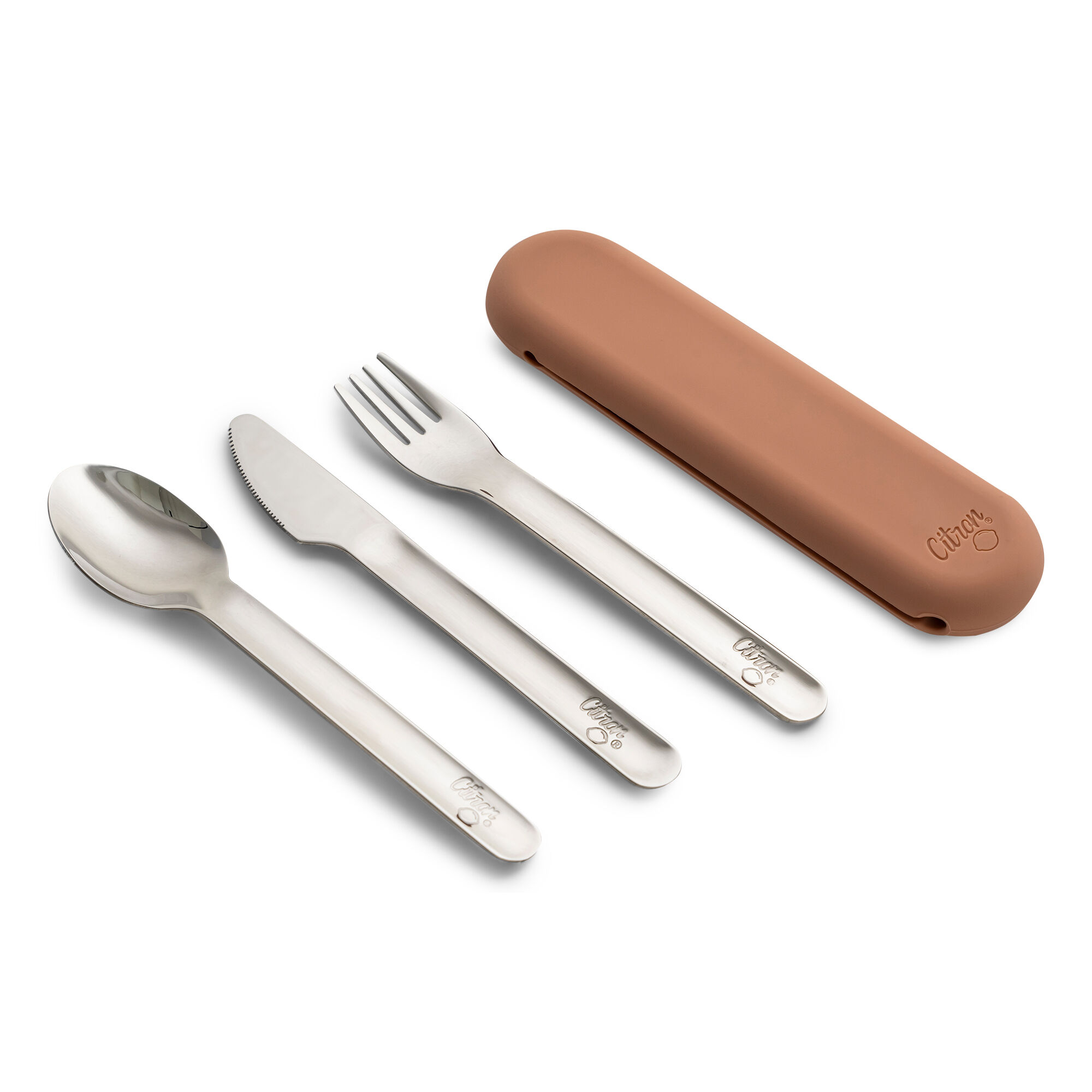 Citron Cutlery Set with Silicon Case - Blush Pink image number 1