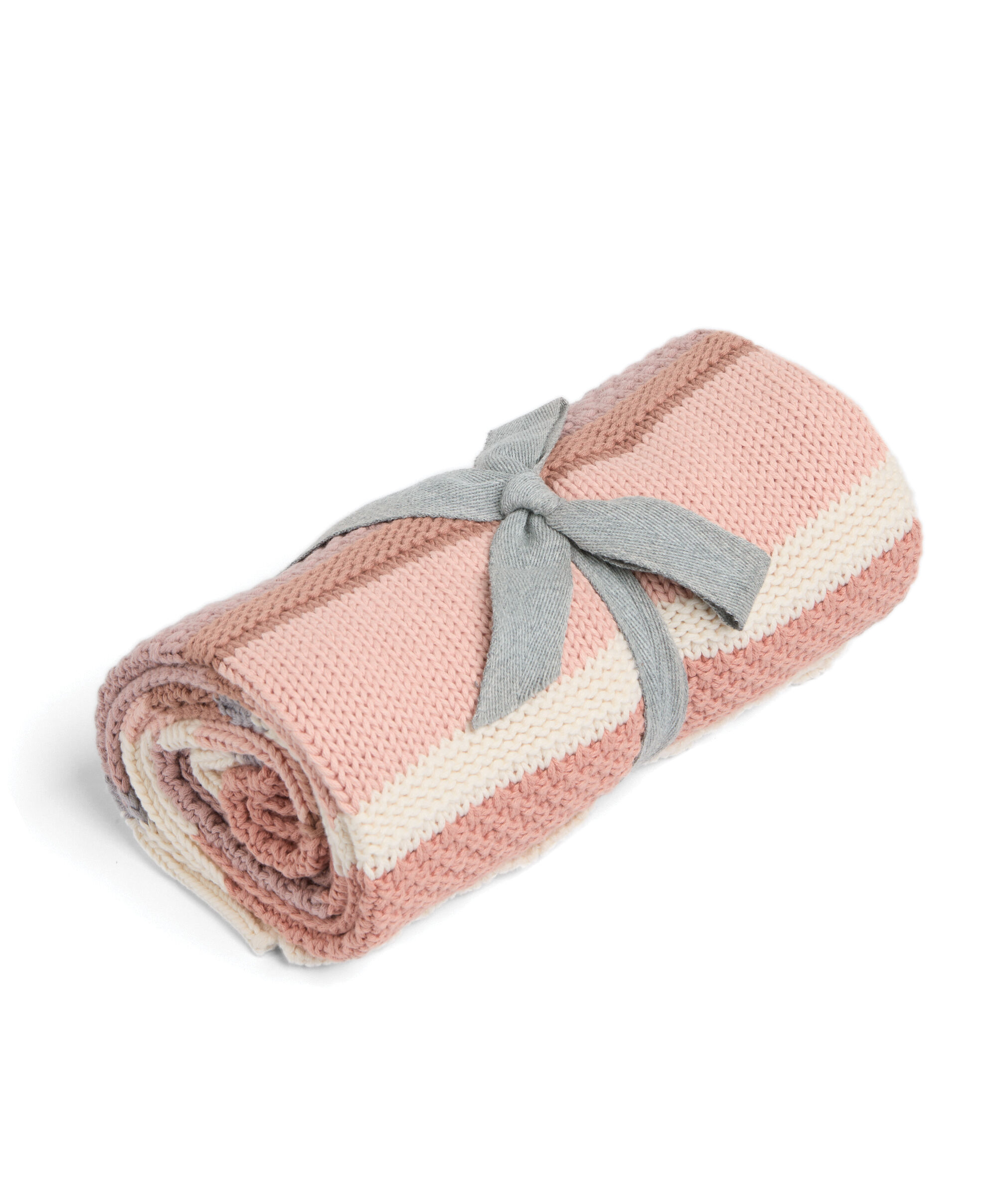 Knitted Blanket - Pink Block image number 1