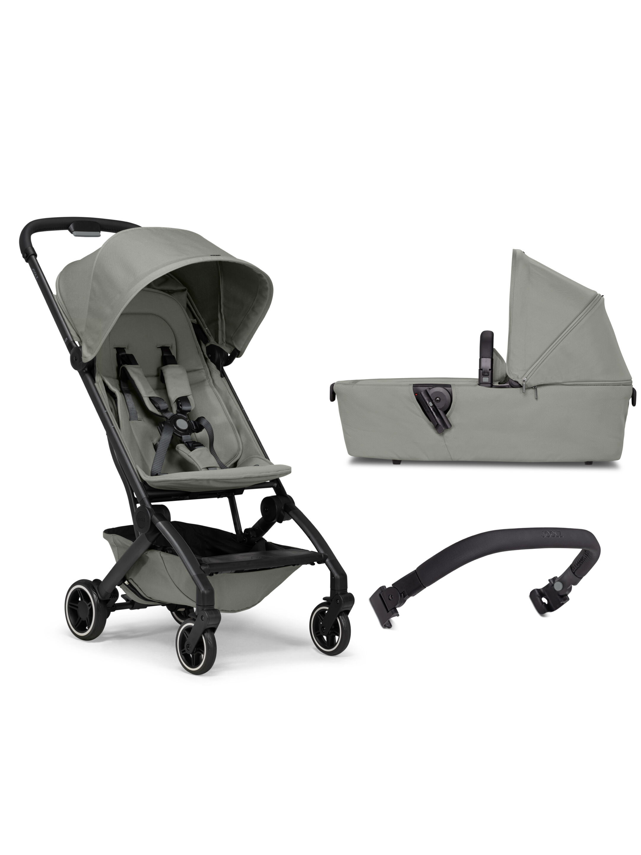 Joolz Aer Stroller with Carrycot Bundle and Bumper Bar (3 Pieces) - Black