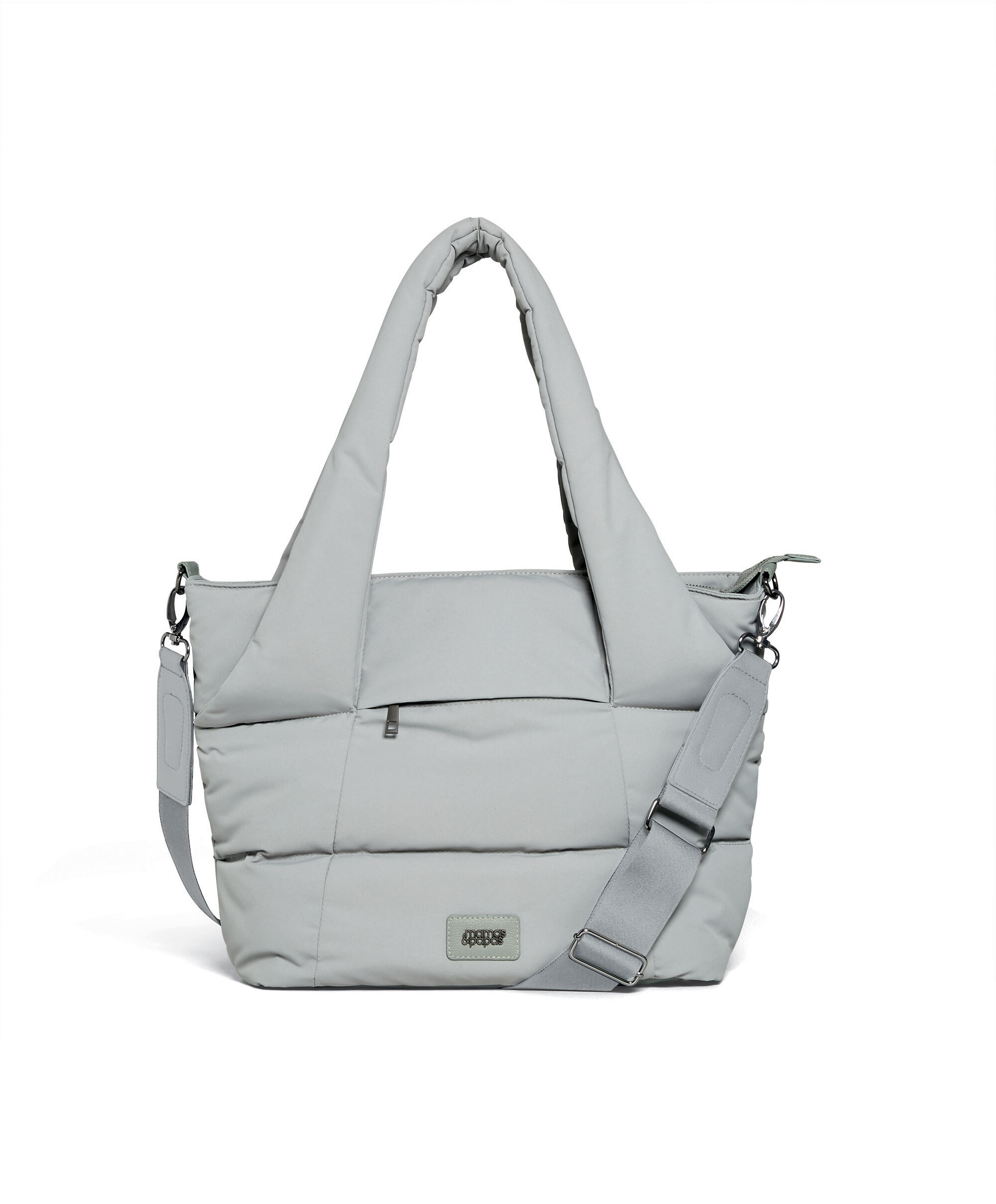 Quilted Tote Bag - Grey image number 1