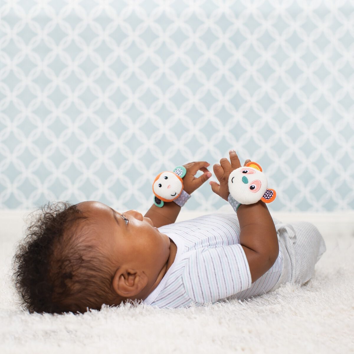 Infantino - Wrist Rattles - Monkey/Panda image number 3