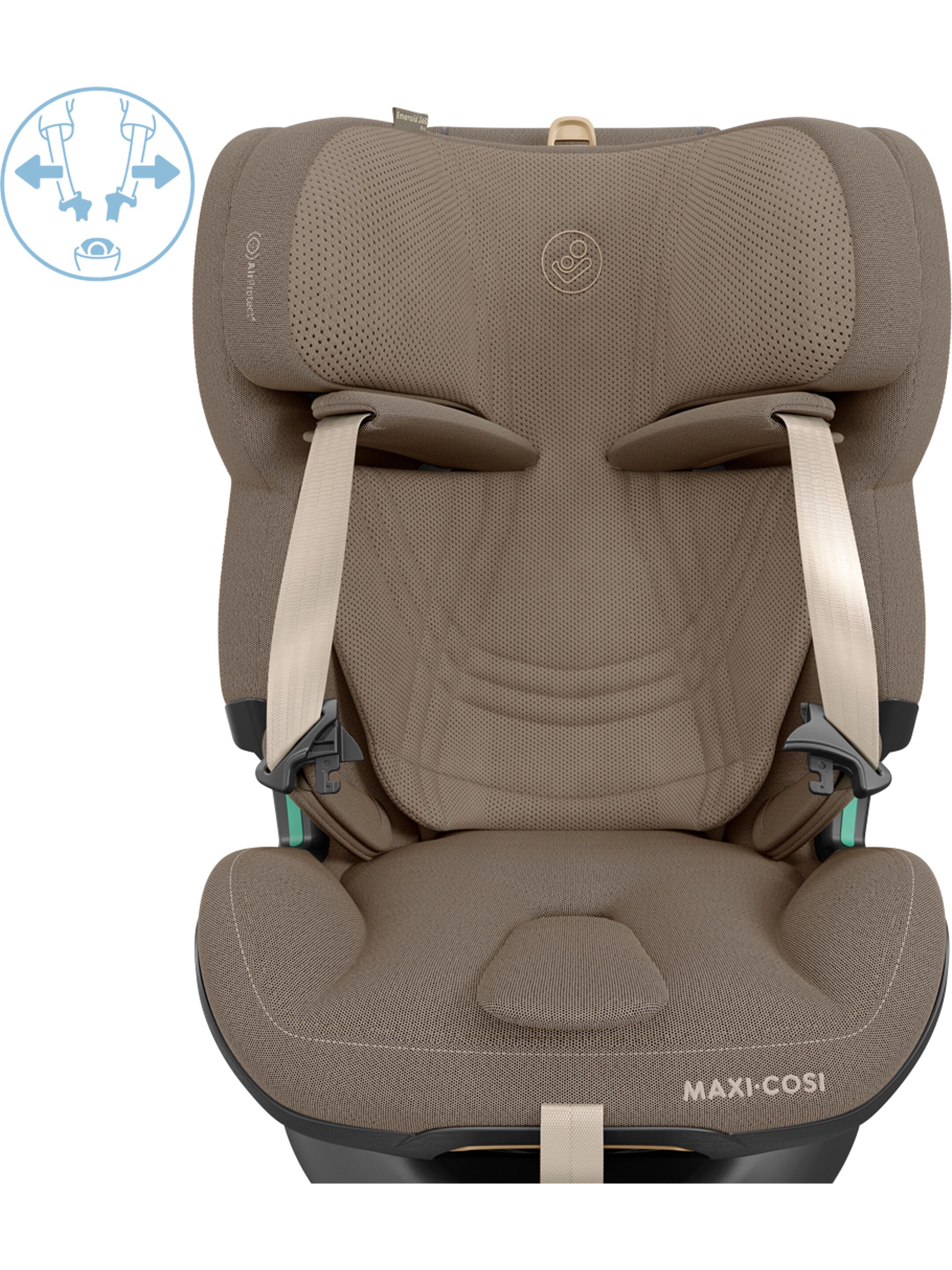 Maxi-Cosi Emerald 360 Pro All-in-One Car Seat - Authentic Truffle image number 8