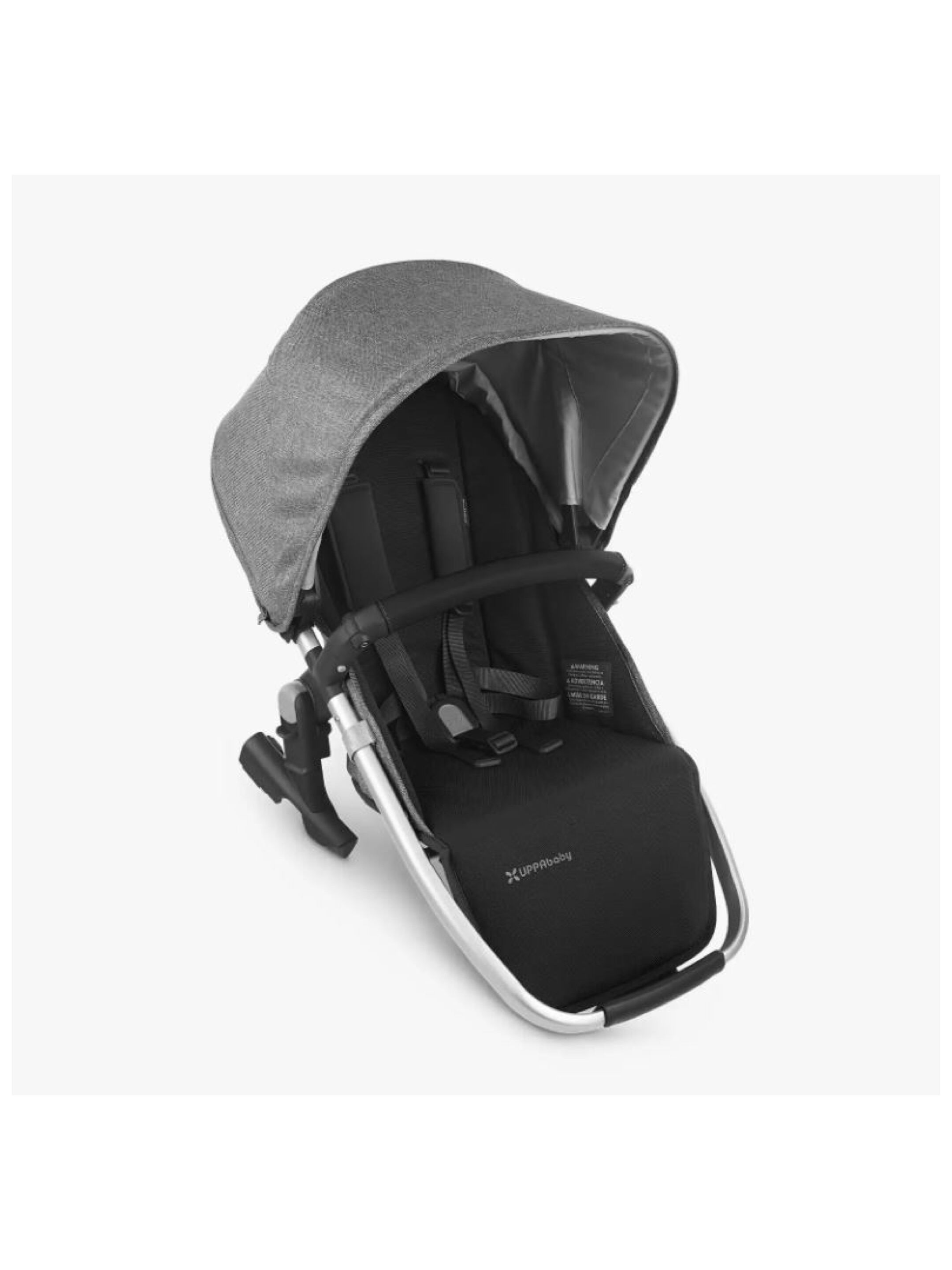 Uppababy - RumbleSeat V2 - Jordan (Charcoal melange/silver/saddle leather)