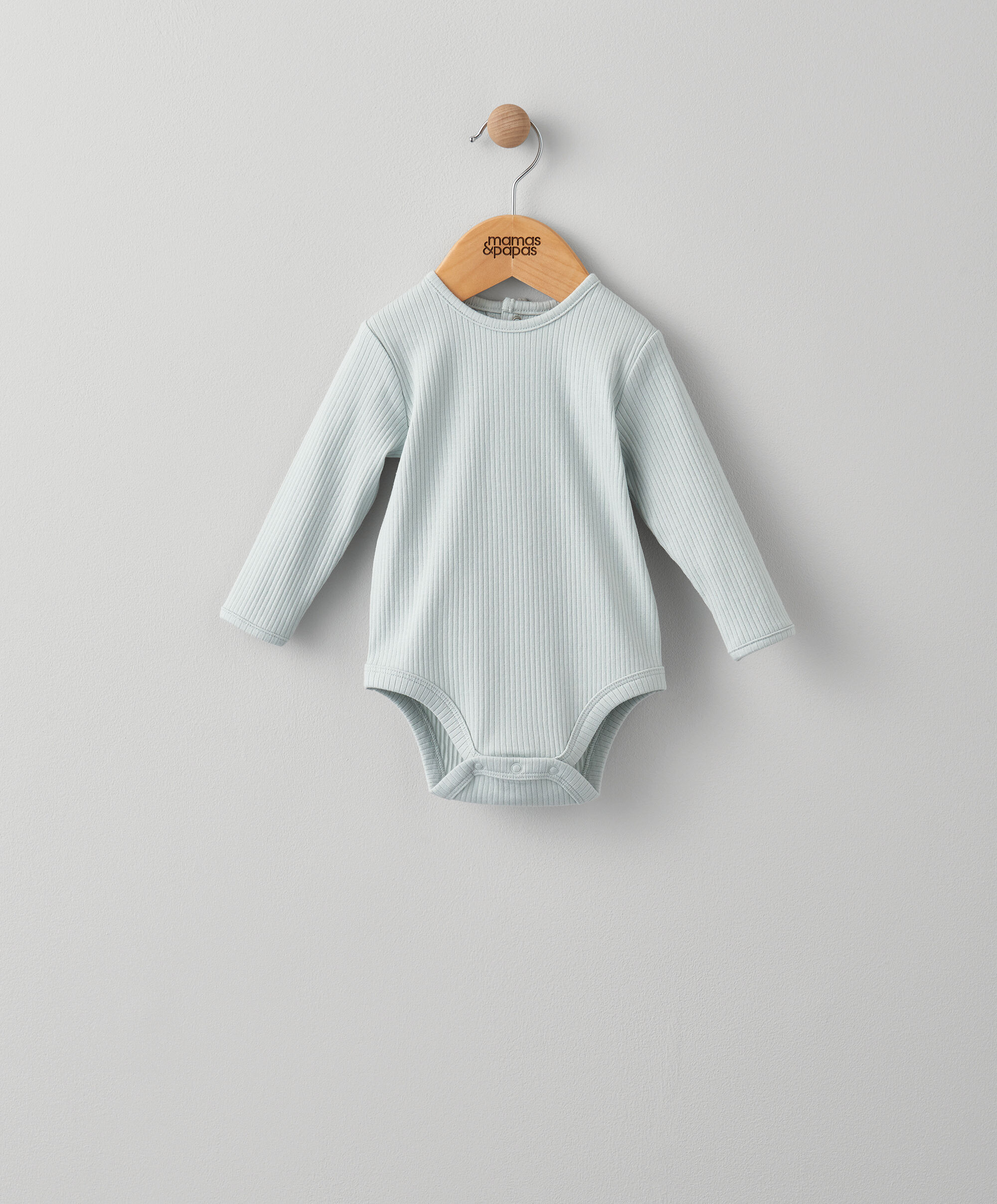 Basics Blue Rib Bodysuit image number 1