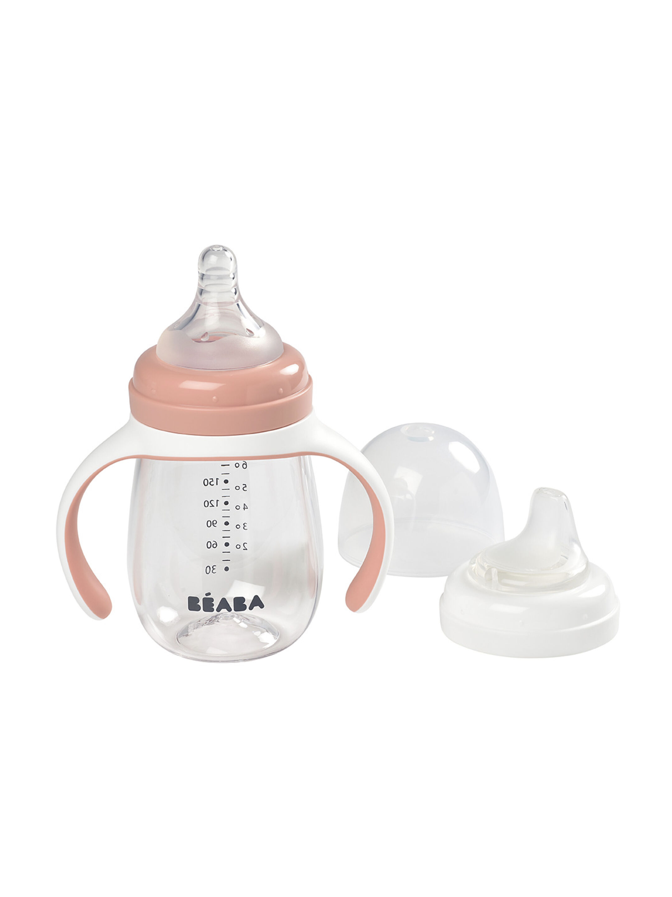 Beaba 2-in-1Learning Cup - Old Pink
