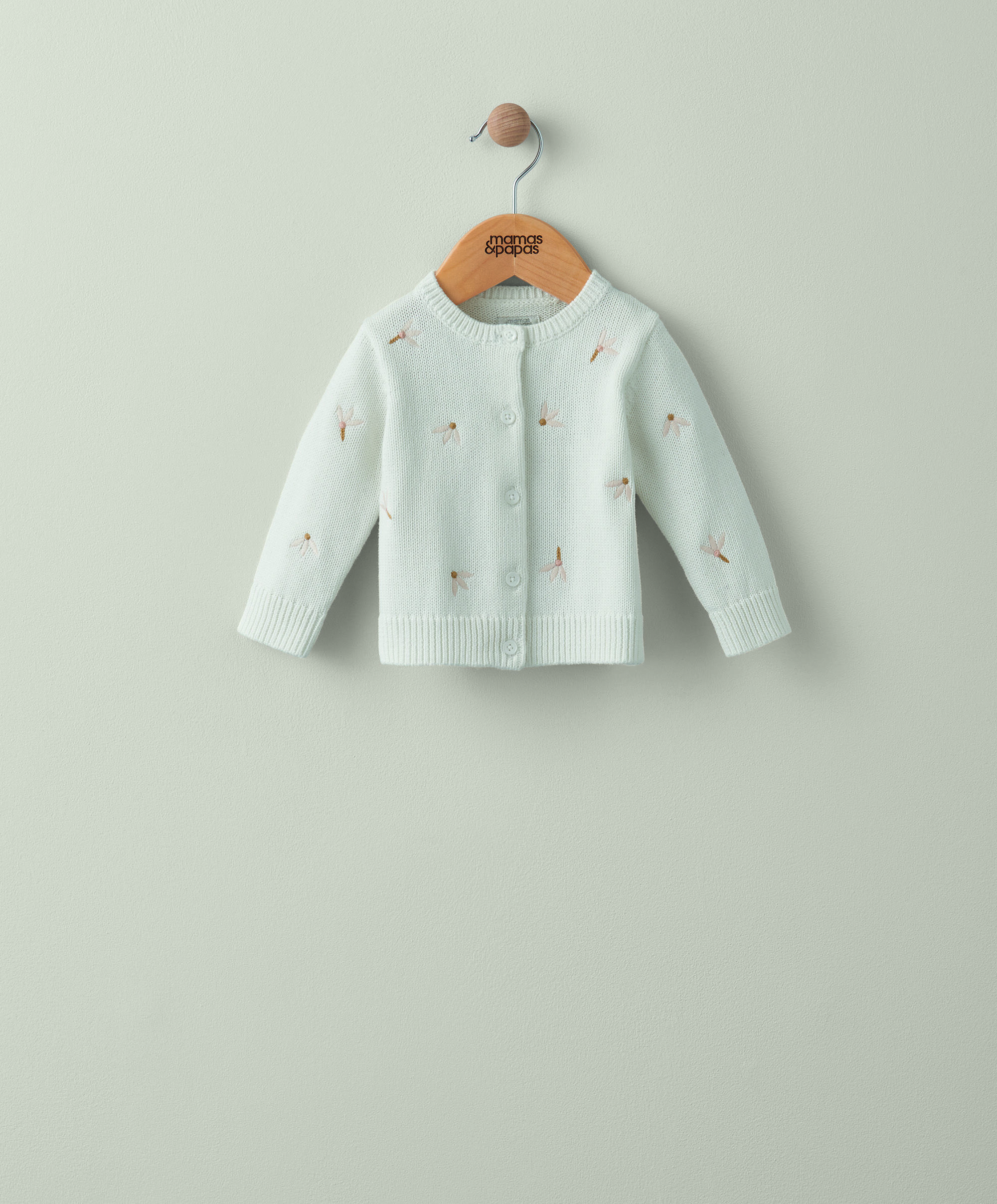 White Embroidered Cardigan