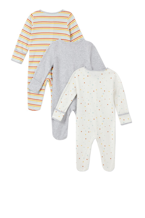 Shapes Sleepsuits 3 Pack image number 2