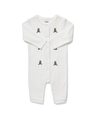 Embroidered Bears Romper