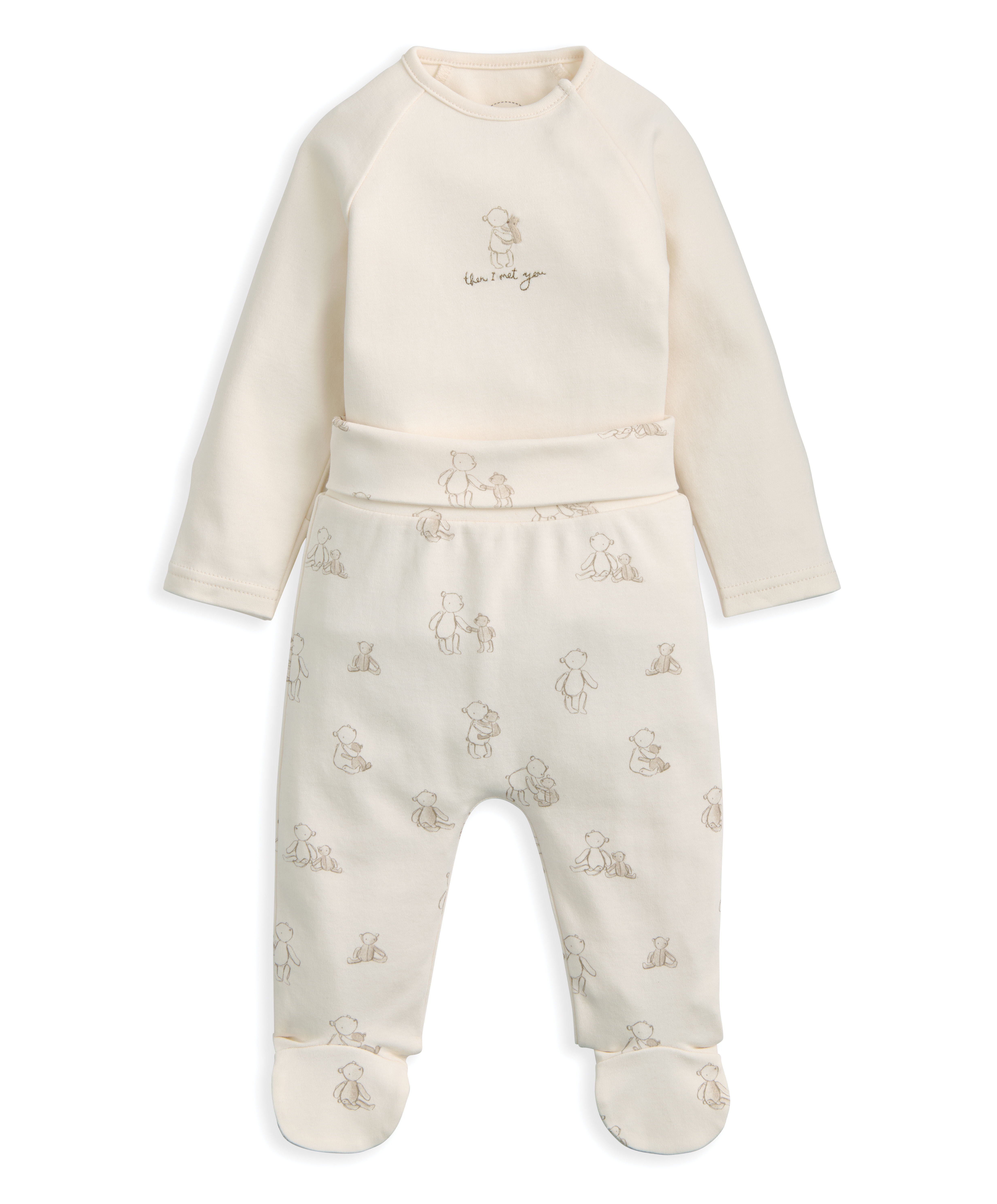 2Pc Placement Bodysuit Set