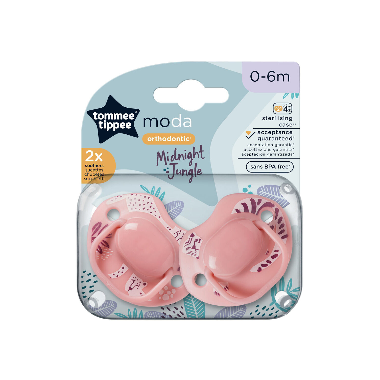Tommee Tippee Moda Soother Pack Of 2 (0-6M) image number 2
