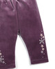 Embroidered Star Velour Leggings image number 3