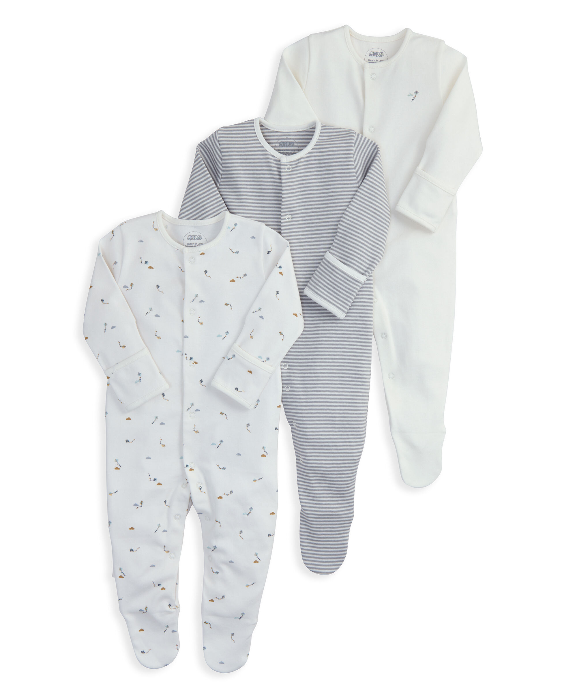 Kites Sleepsuits (Pack of 3) image number 2