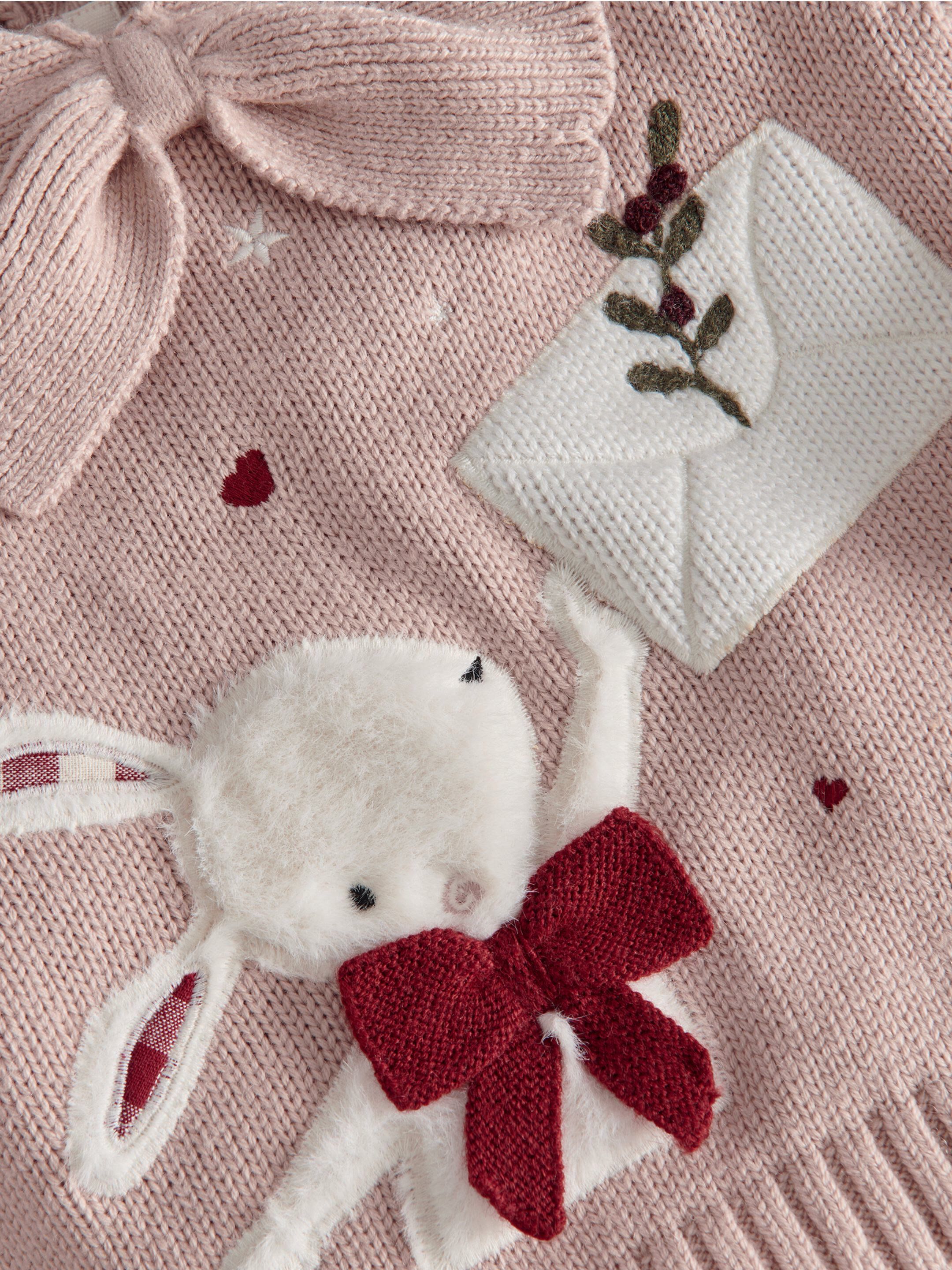 Knitted Bunny Jumper image number 4