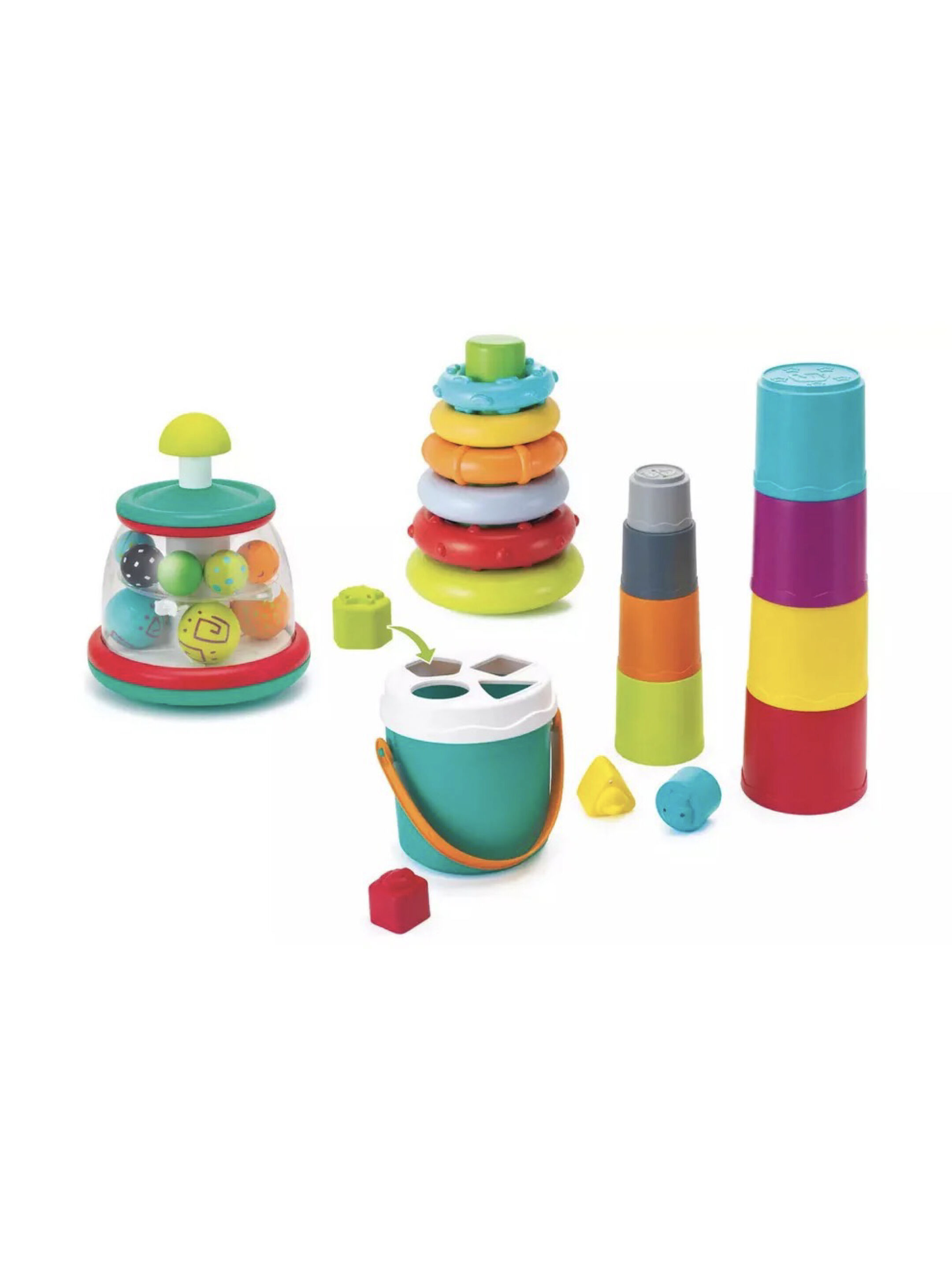 Infantino 3-in-1 Stack, Sort Spin Activity Set image number 1