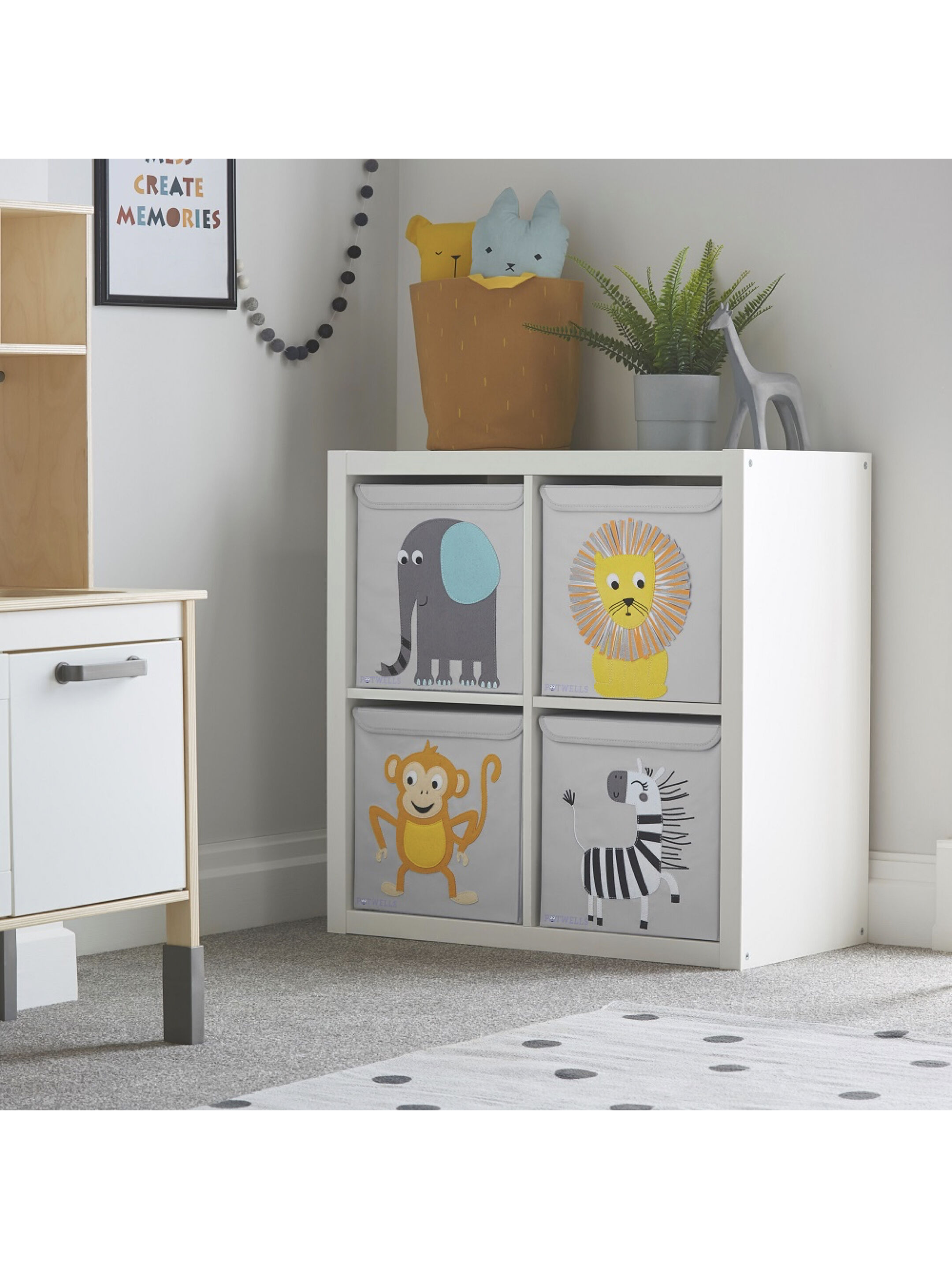 Potwells Children's Storage Box - Zebra image number 6