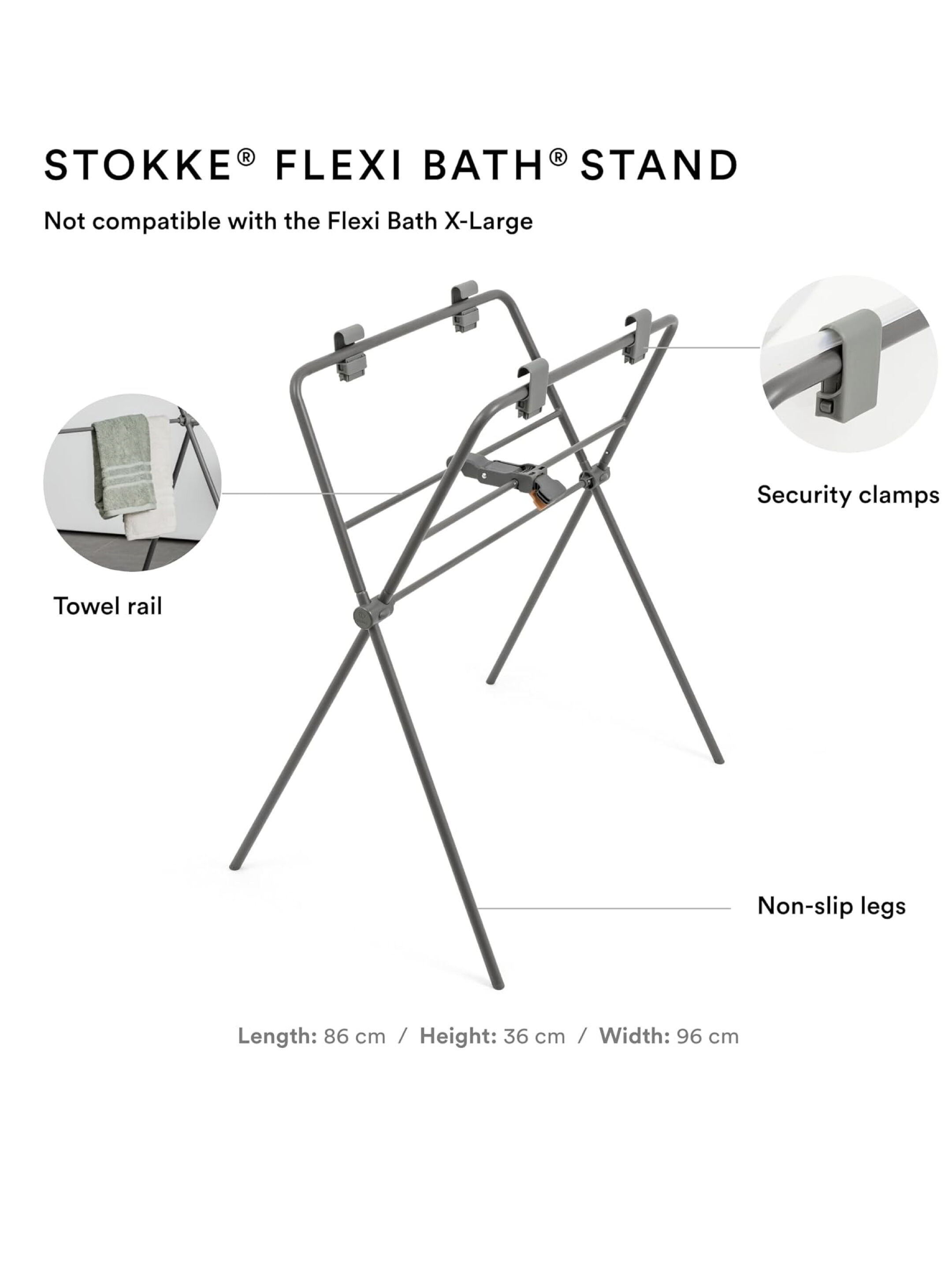  Stokke Flexi Bath Sandy Beige + Flexi Bath Stand Bundle ( 2 pieces) image number 3