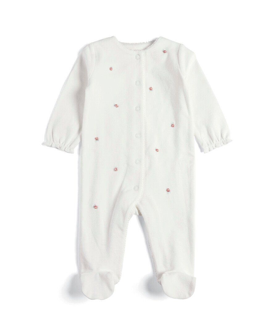 Embroidered Flower All In One