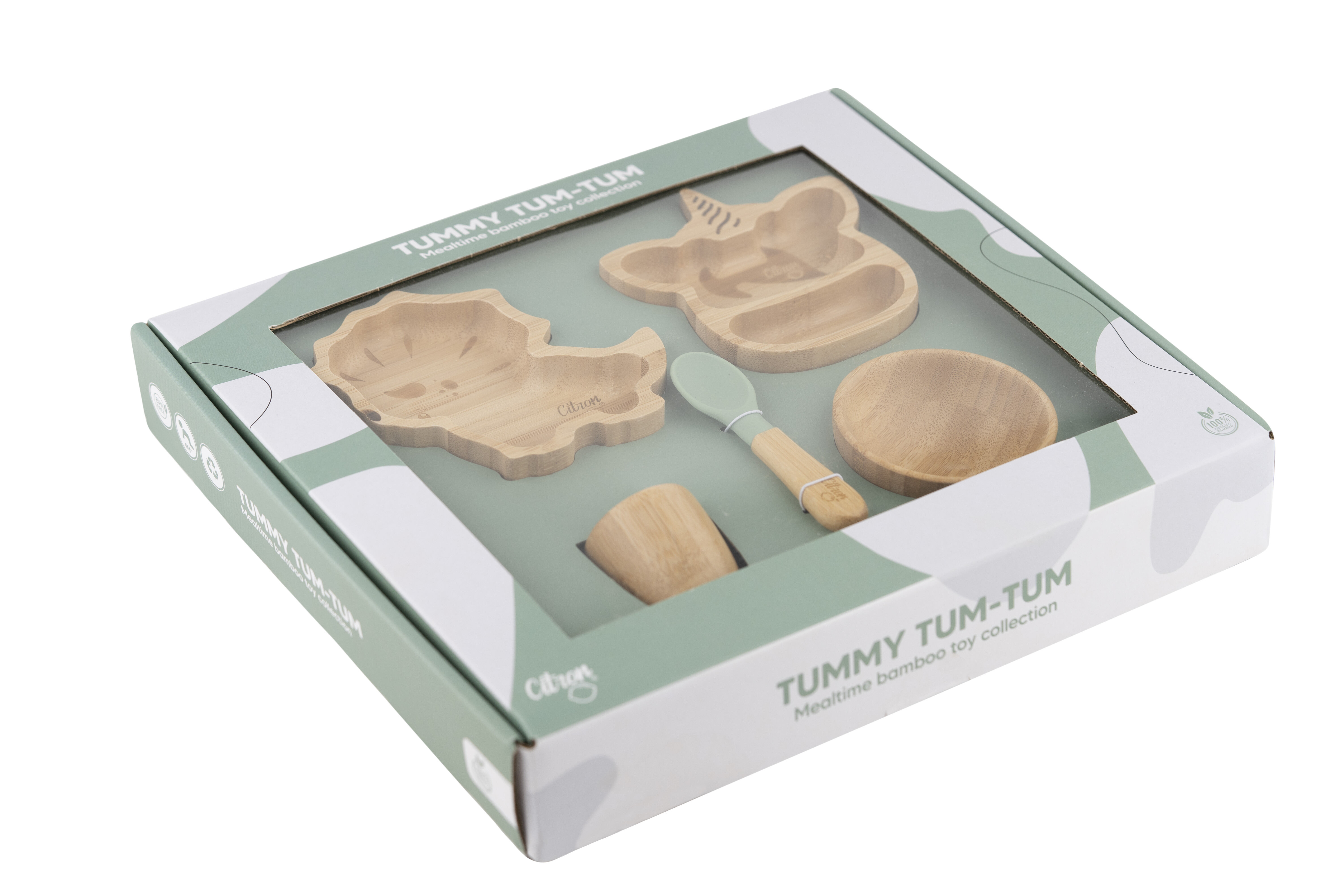 Citron Organic Bamboo Toys Set of 5 image number 4