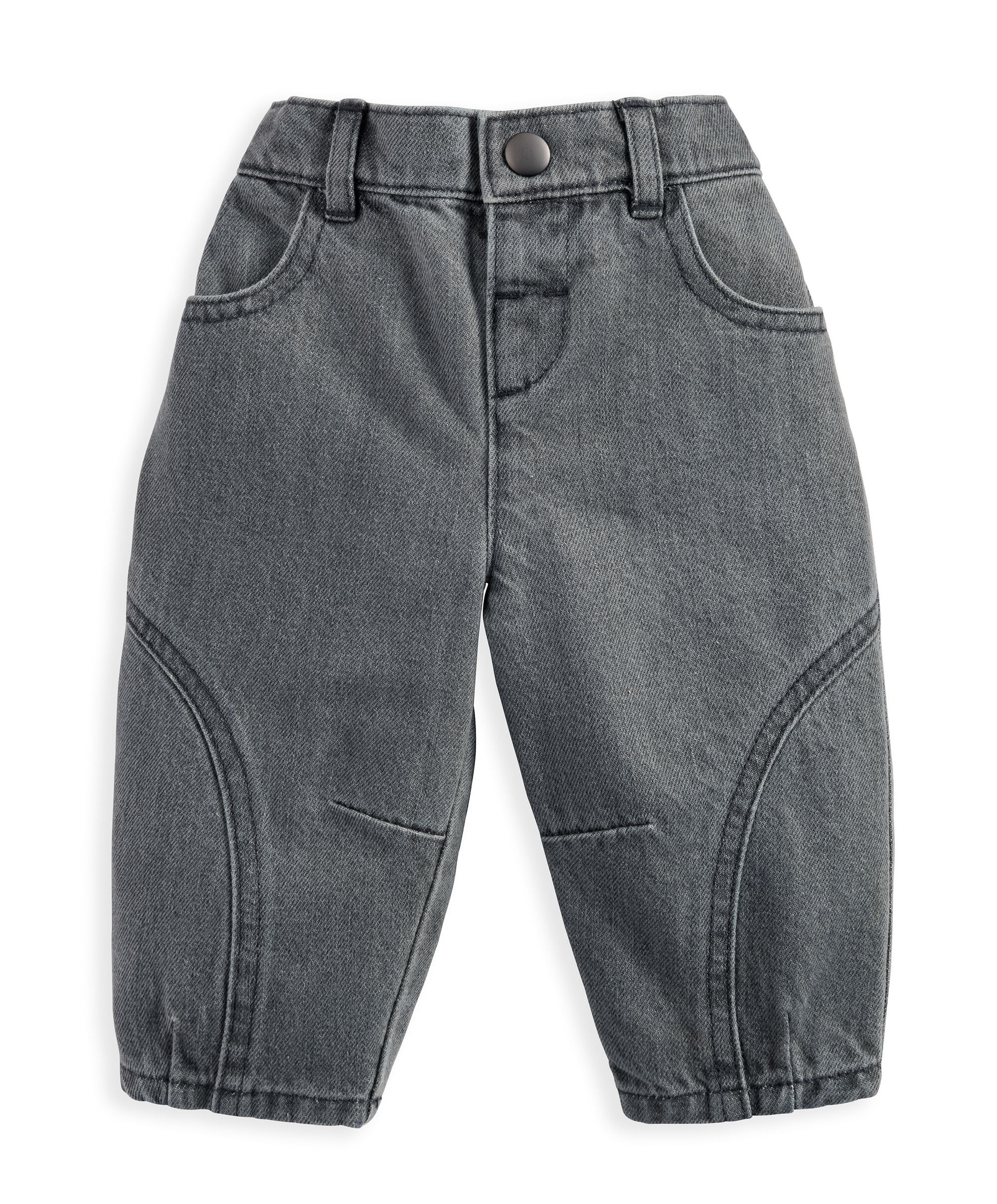 Charcoal Barrel Leg Jeans image number 2