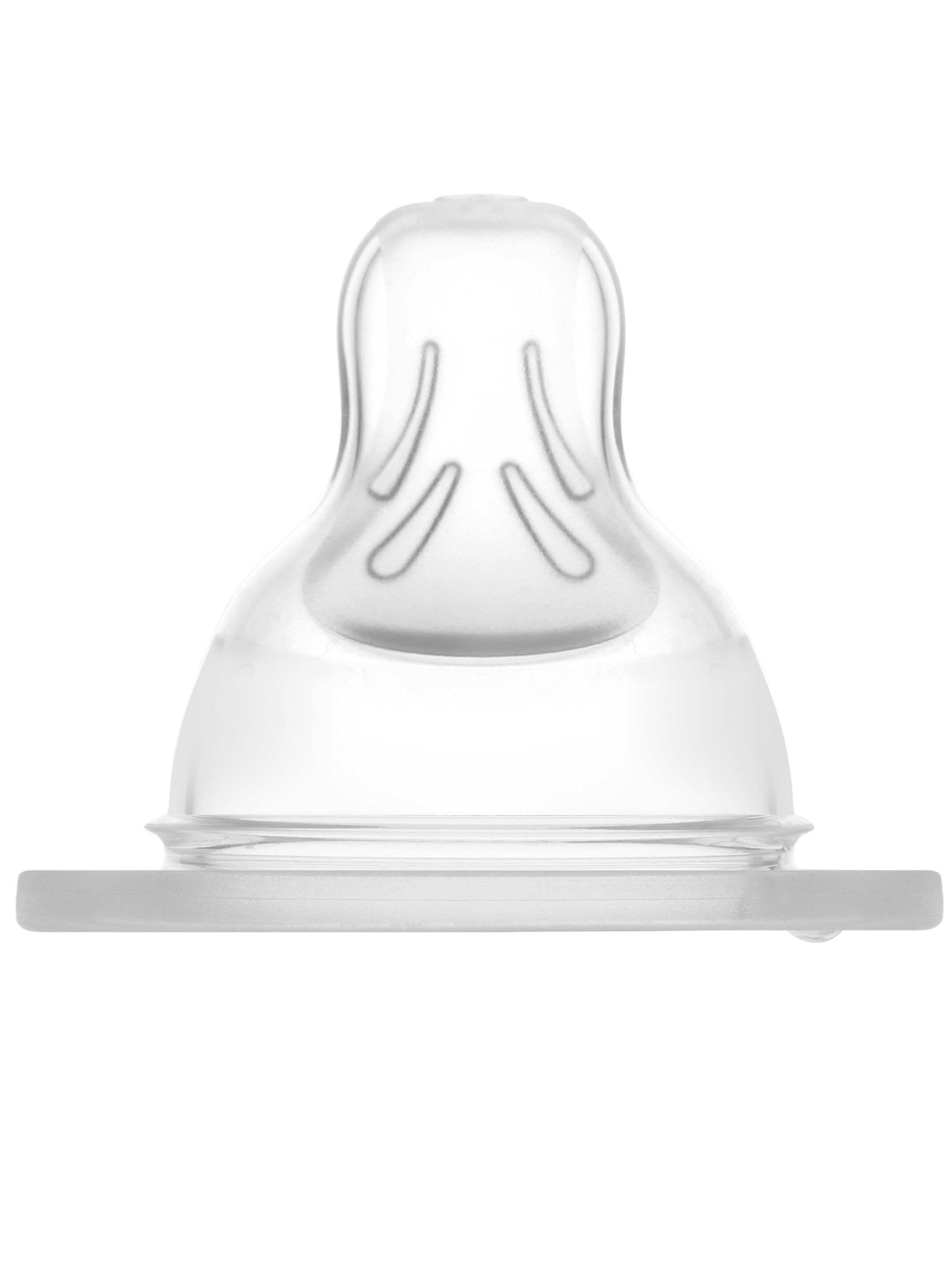 Mam Baby Teat Size 3 Silicone Teat/Spout - 4 M+ | Clear  Clear  - Pack of 2 image number 2