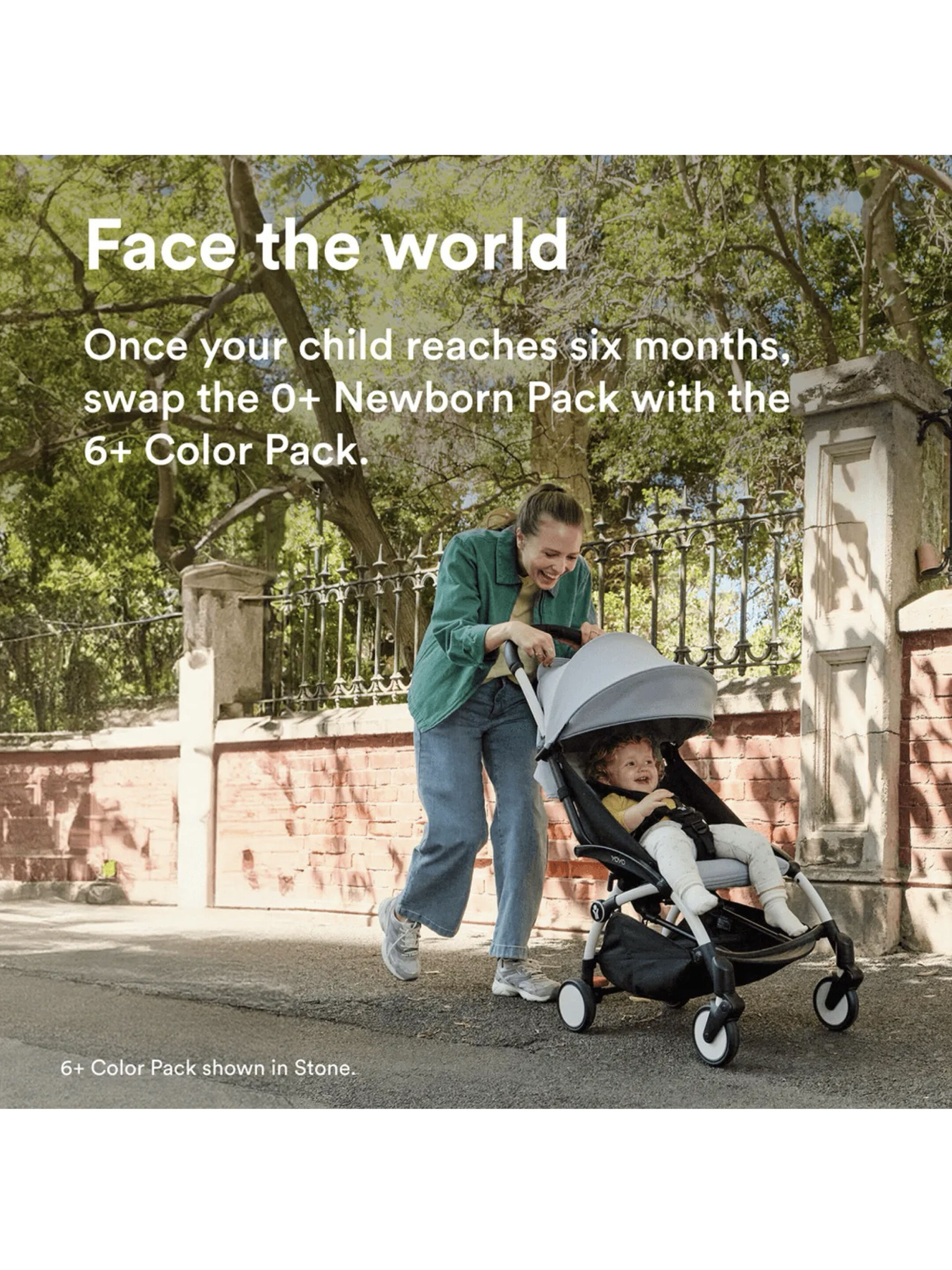 Stokke YOYO3 Full Stroller with White Frame, 0+ Newborn and 6+ Color Pack - Olive (3 pieces) image number 5