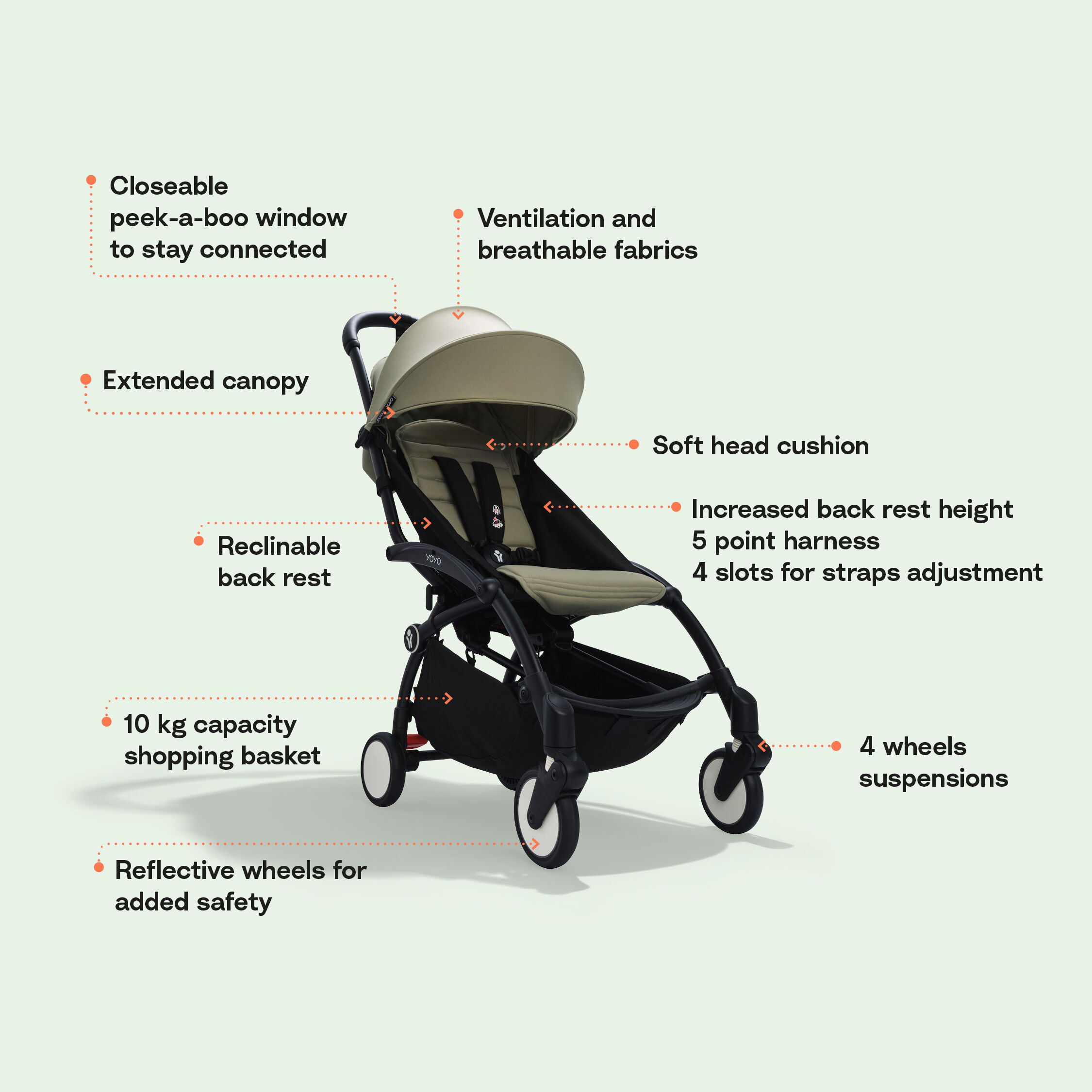 Stokke YOYO3 6+ Colour Pack - Ginger image number 4
