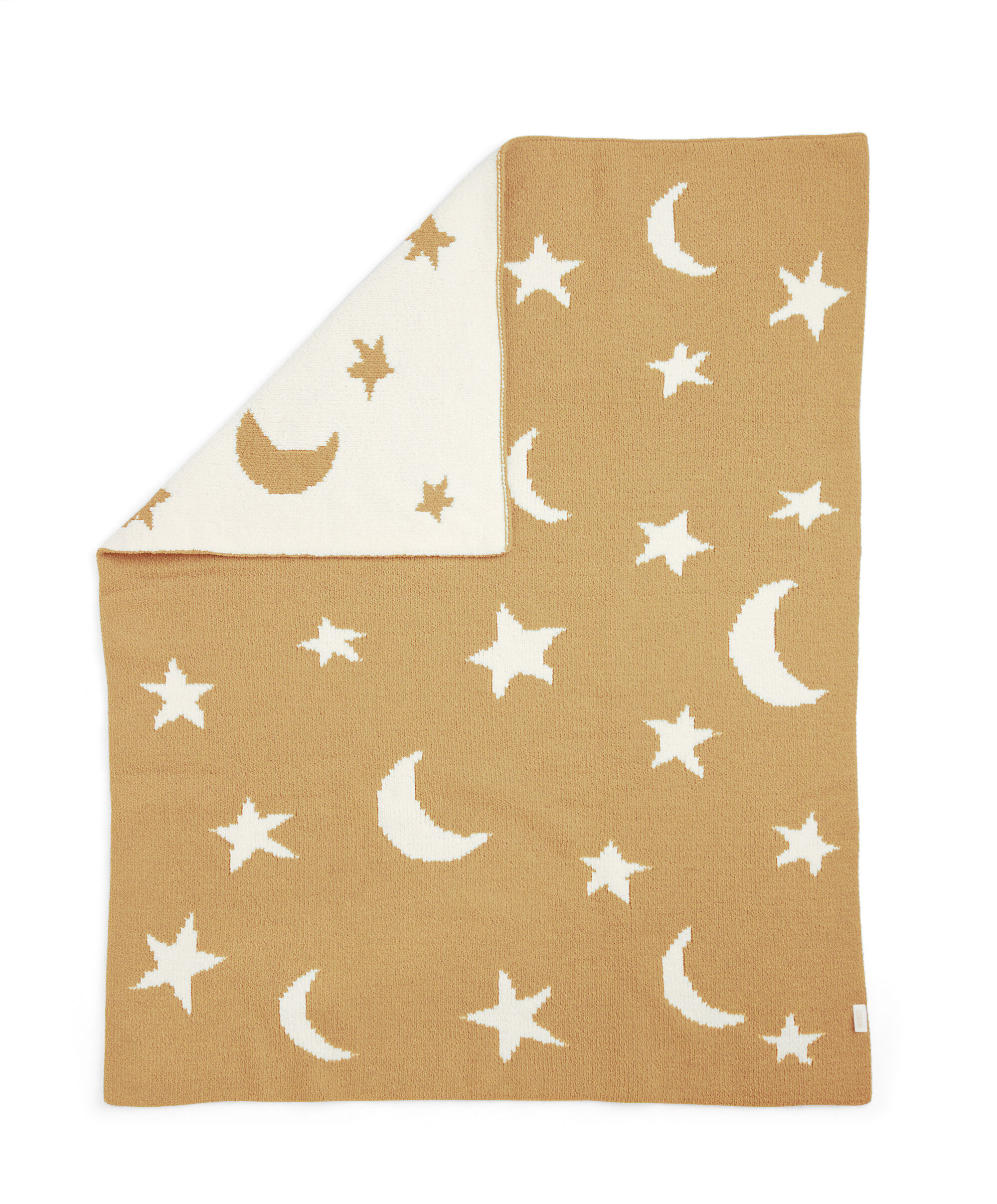 Chenille Blanket - Mustard Moon/Star image number 4