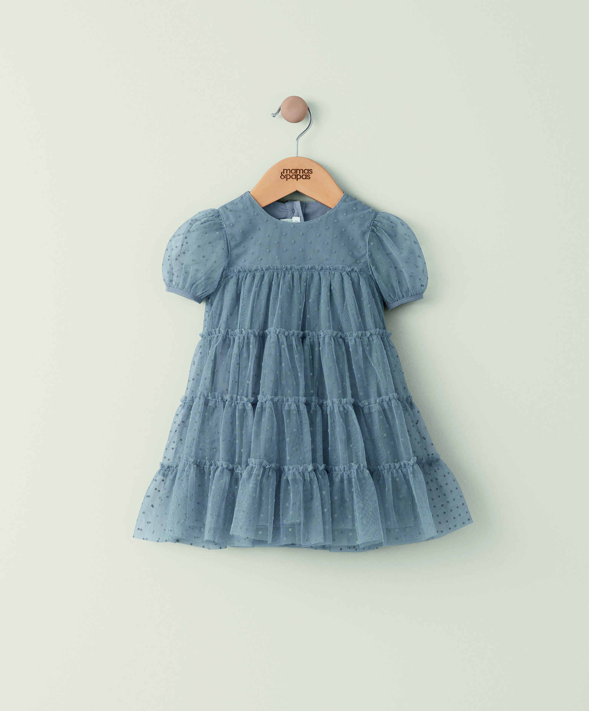 Buy Flock Spot Mesh Dress - Baby Girl Dresses | Mamas & Papas Kuwait