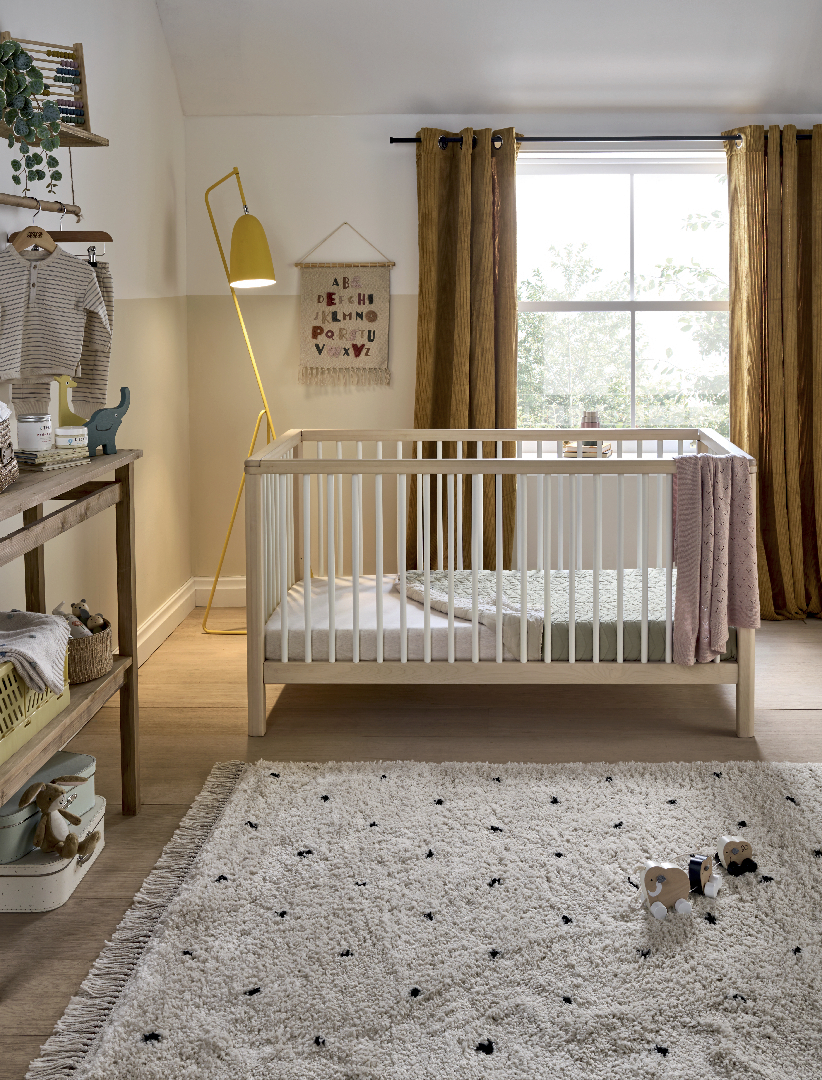 Buy Compact Solo Cotbed Natural White Baby Beds & Cots Mamas