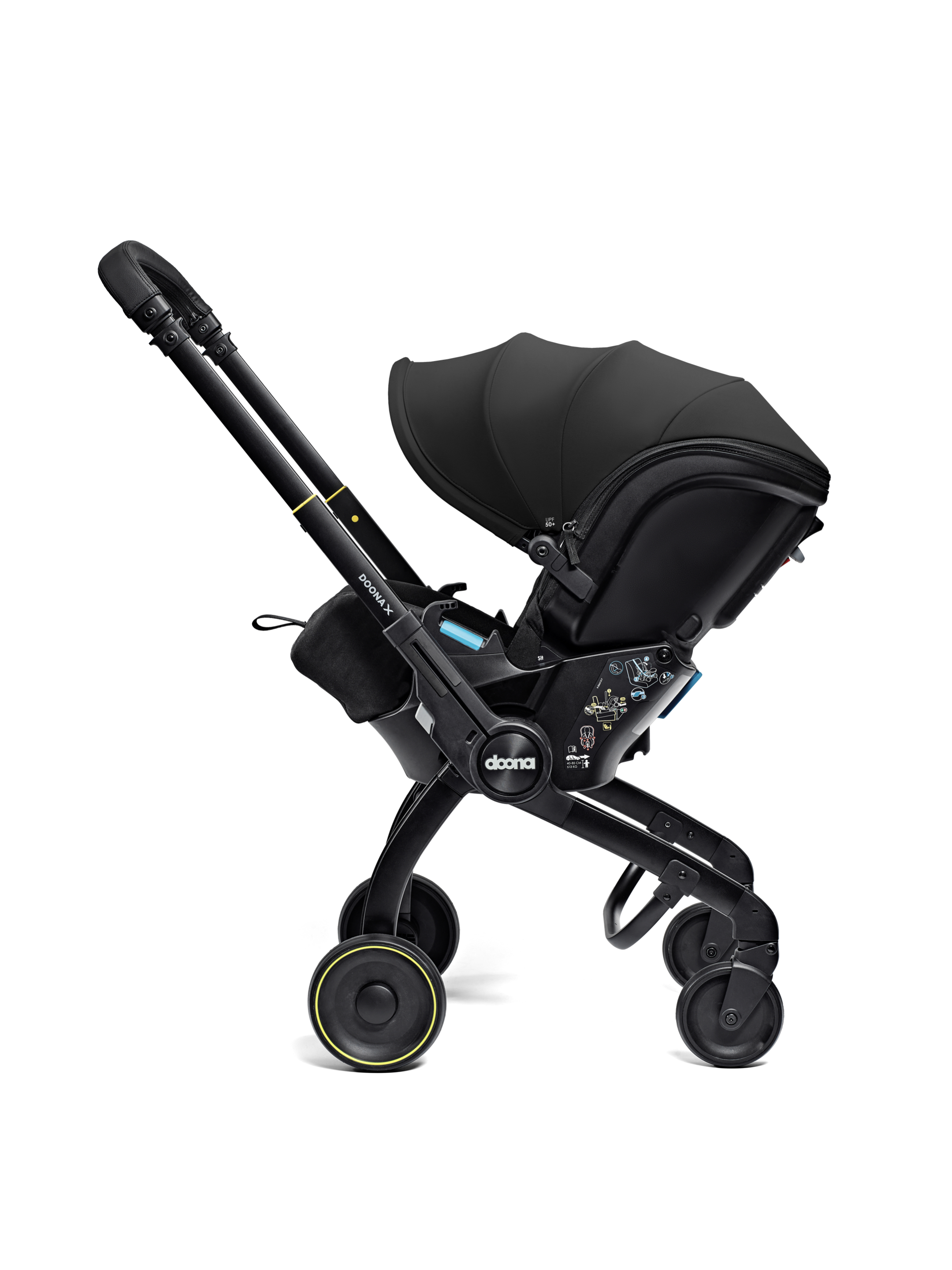 生まれのブランドで Buy Doona X Infant Car Seat & Stroller - Nitro Black - New ベビーカー・バギー
